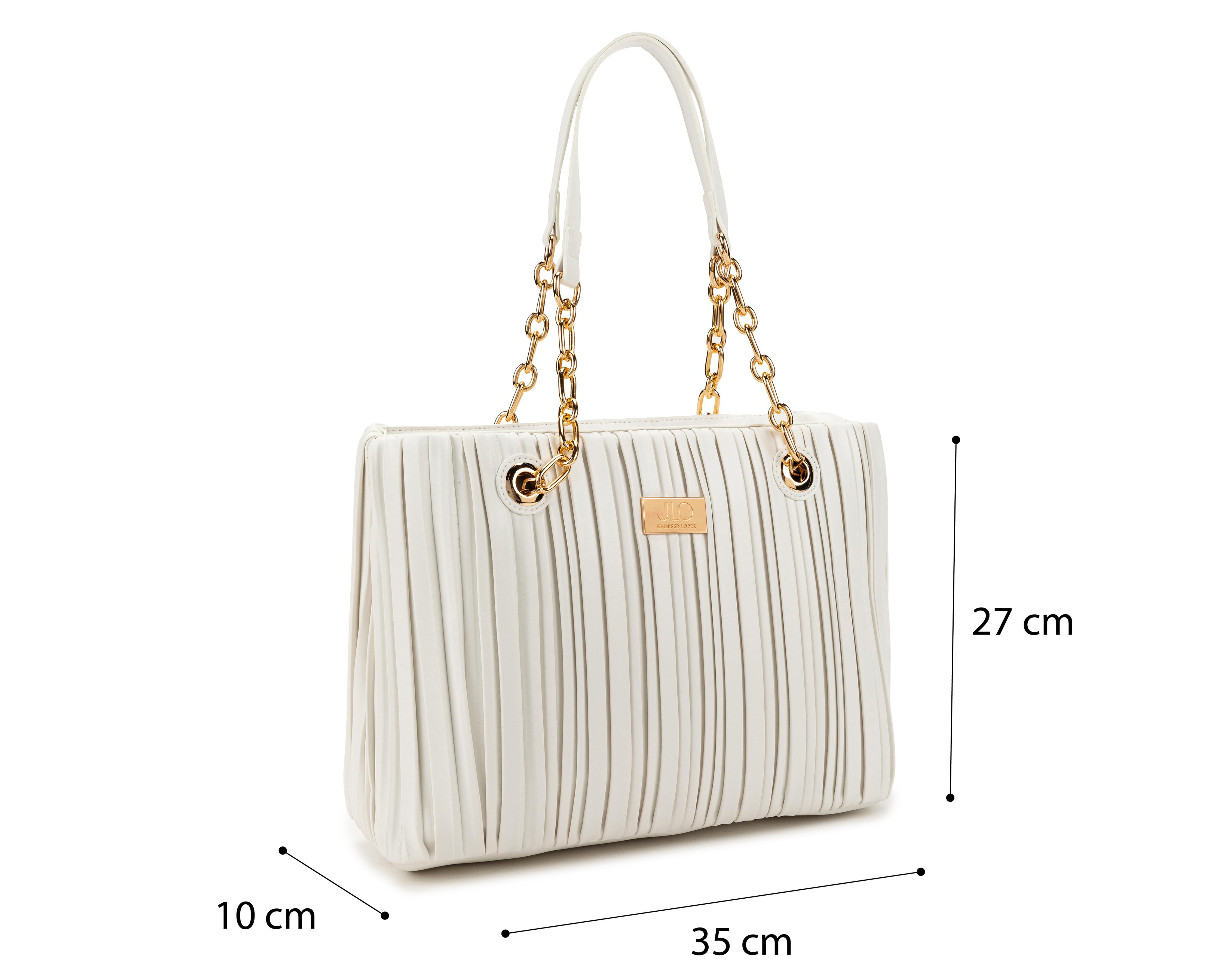 Foto 6 pulgar | Bolsa de Hombro Jennifer Lopez Plisada