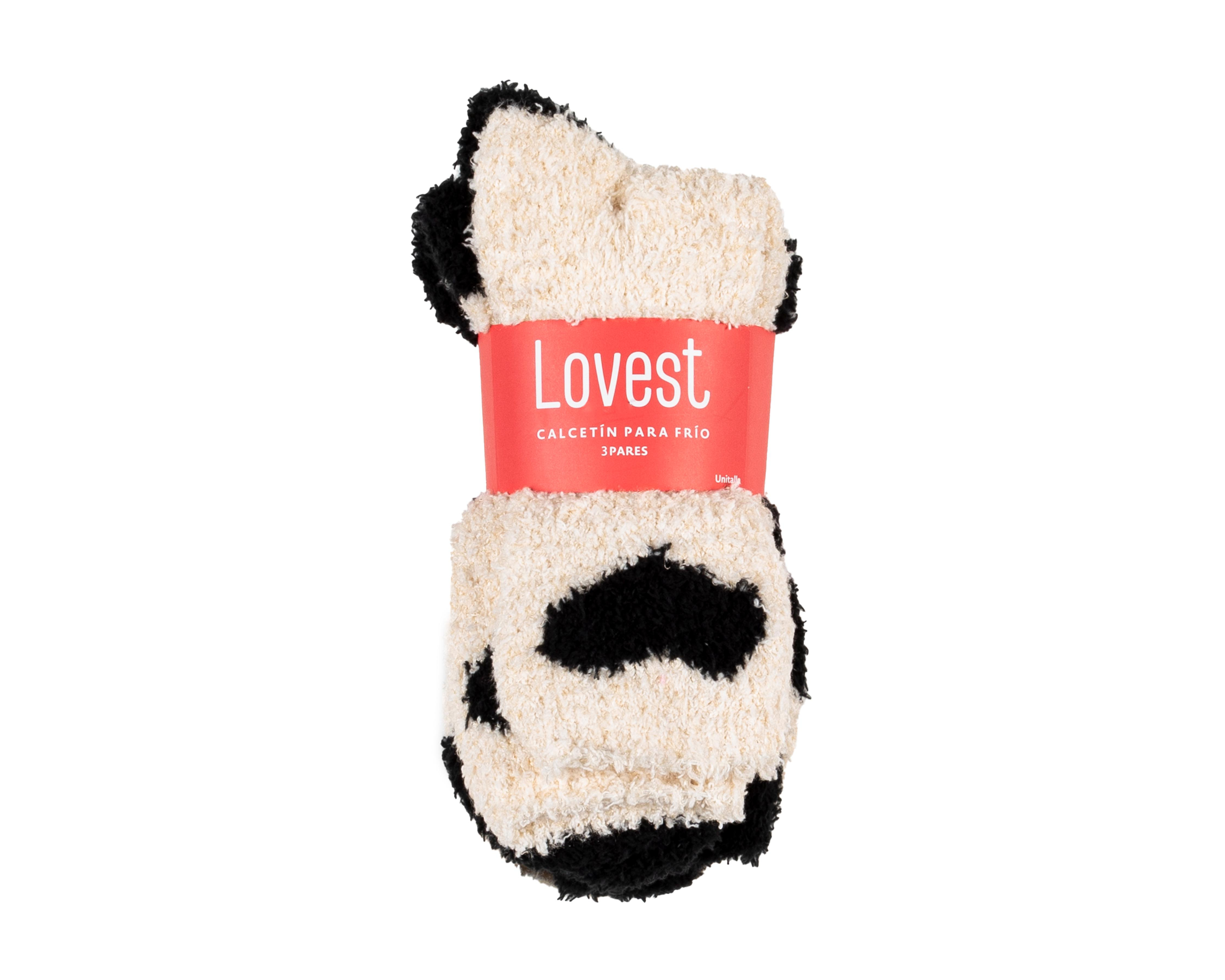 Foto 4 pulgar | Calcetas Lovest para Mujer 3 Pares