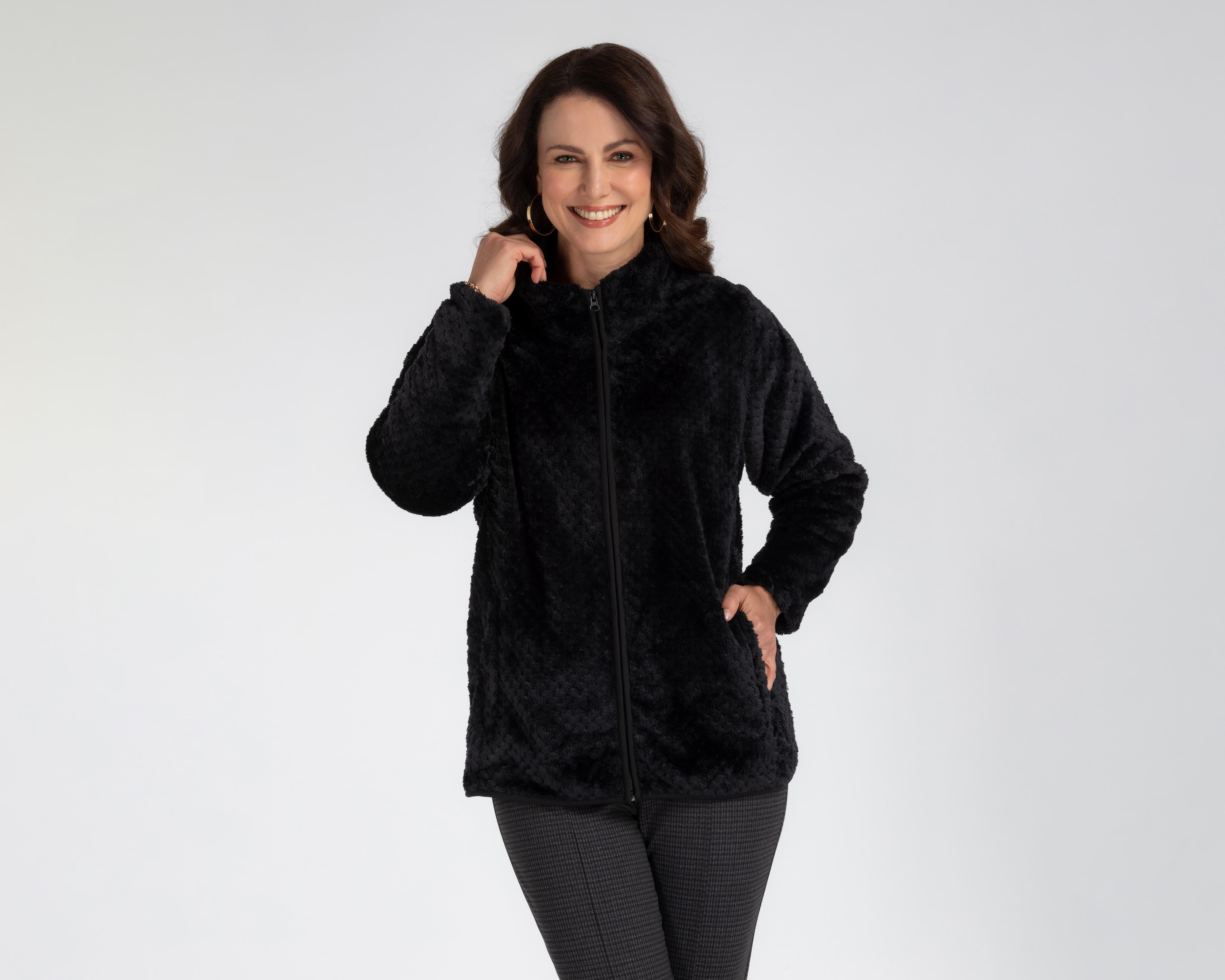 Foto 2 pulgar | Chamarra Sherpa Lady Sun para Mujer