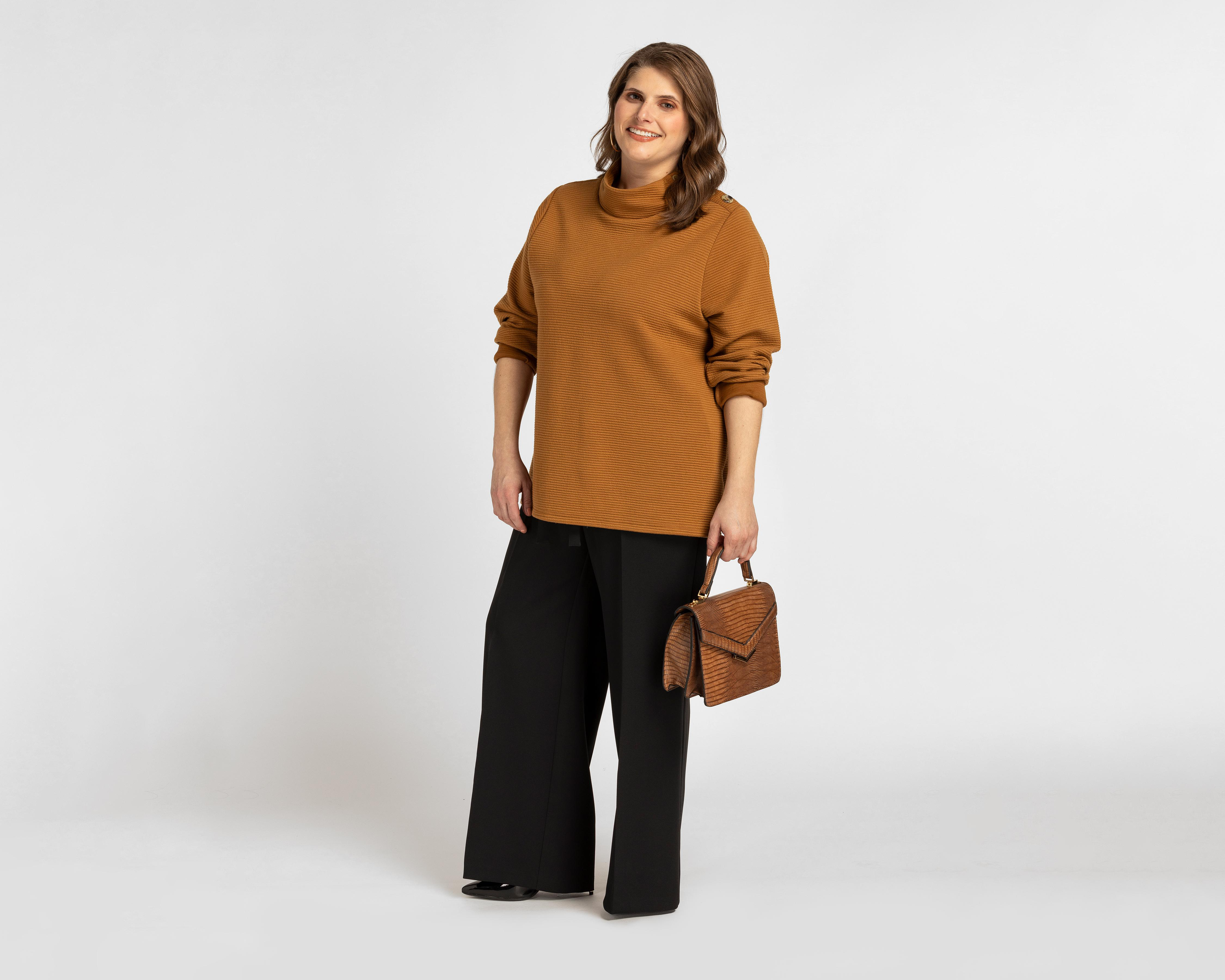 Foto 5 pulgar | Sudadera Cuello Alto Sahara para Mujer
