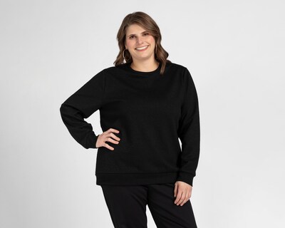Foto 4 | Sudadera Negra Sahara para Mujer