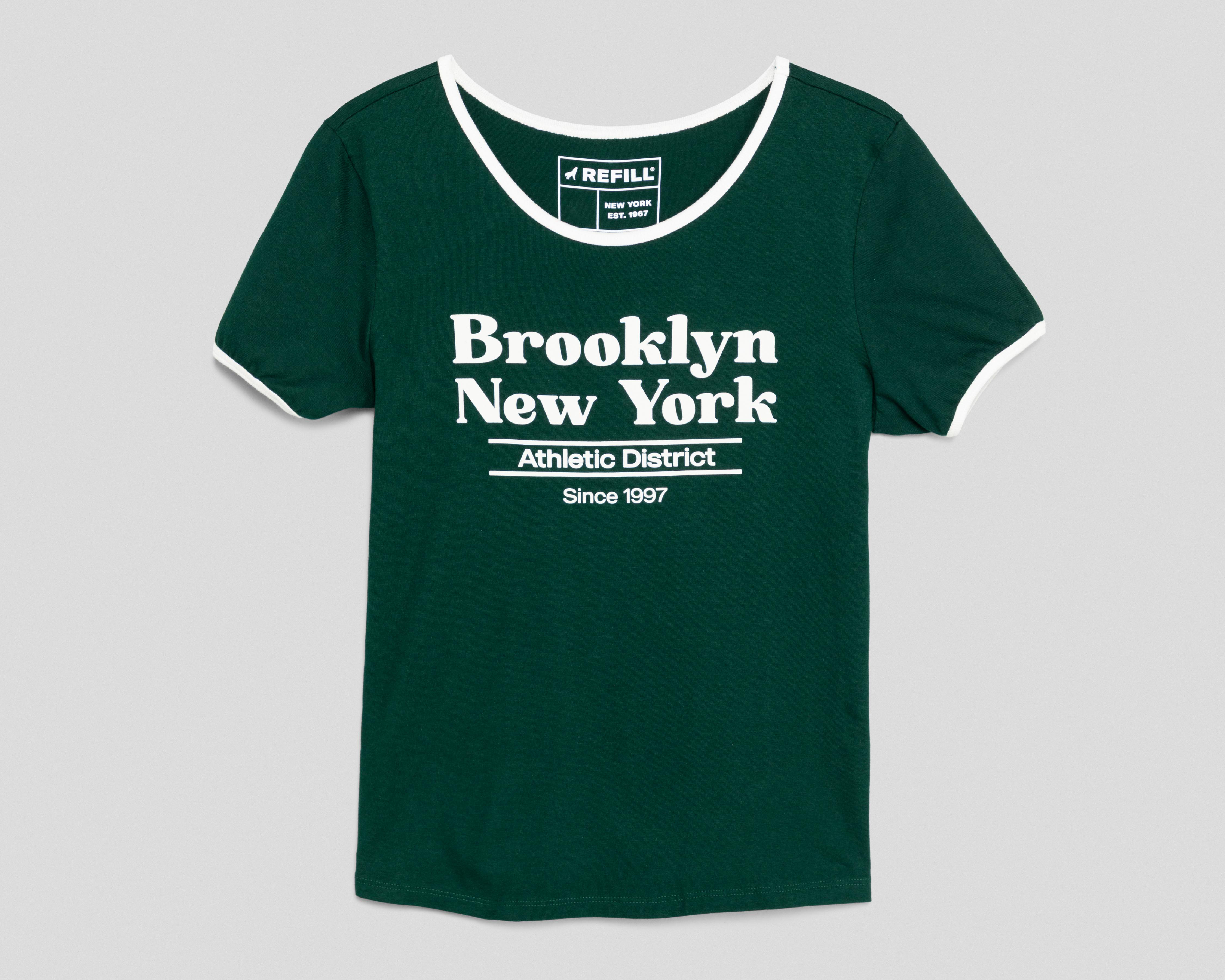 Foto 2 pulgar | Playera Refill Verde para Mujer