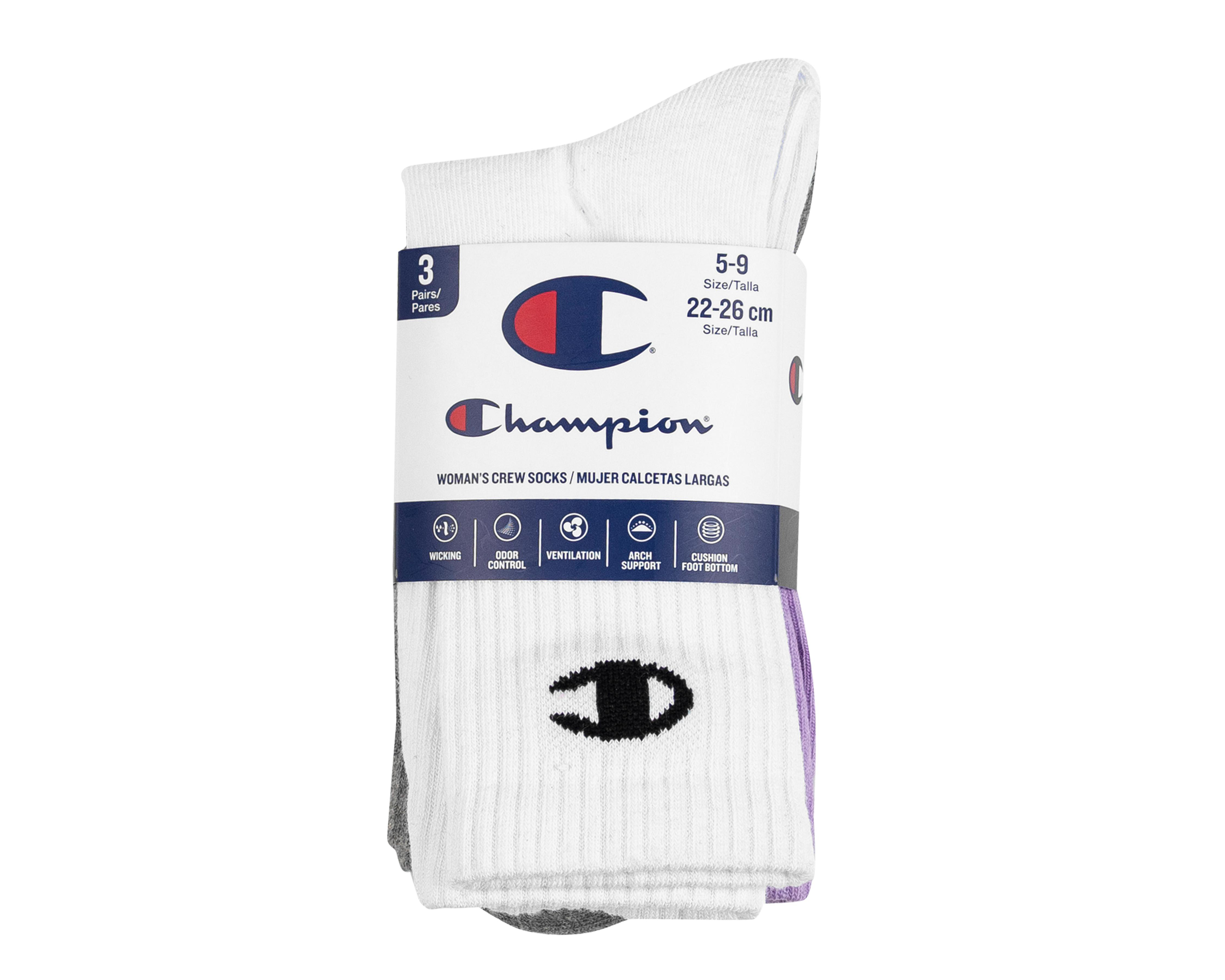 Foto 4 pulgar | Calcetas Deportivas Champion para Mujer 3 Pares