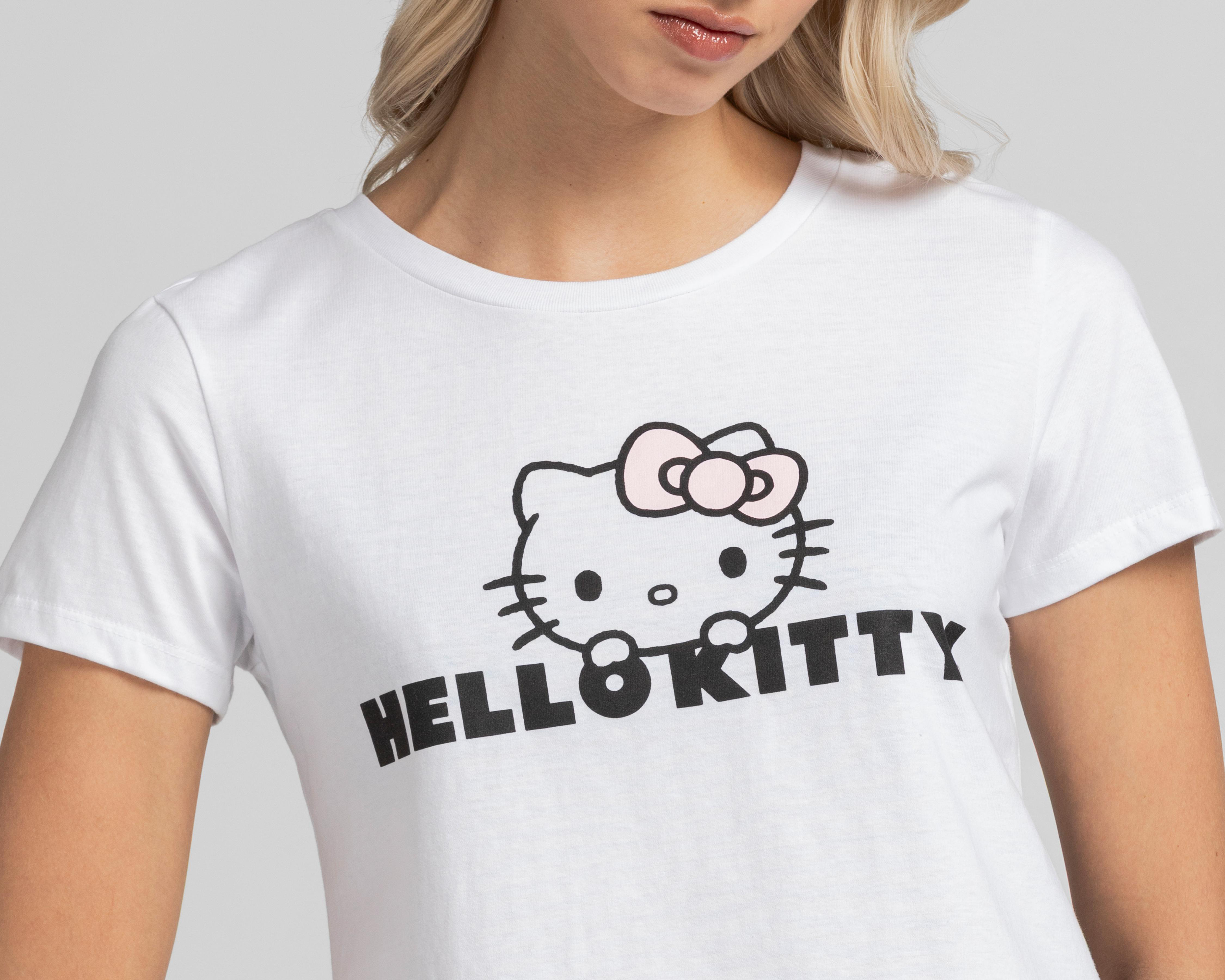 Foto 4 pulgar | Playera Hello Kitty de Algodón para Mujer