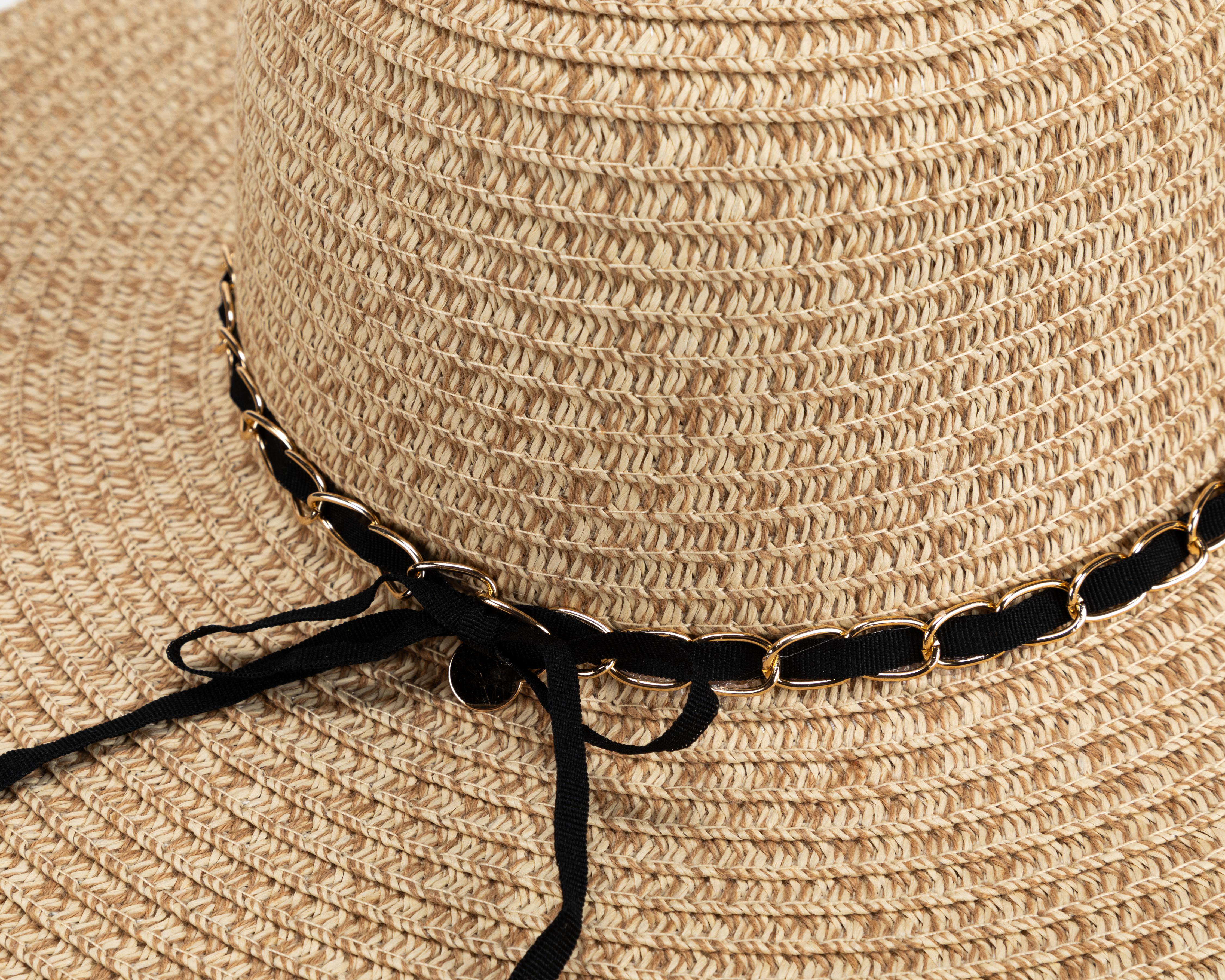 Foto 4 pulgar | Sombrero de Playa Jennifer Lopez de Paja