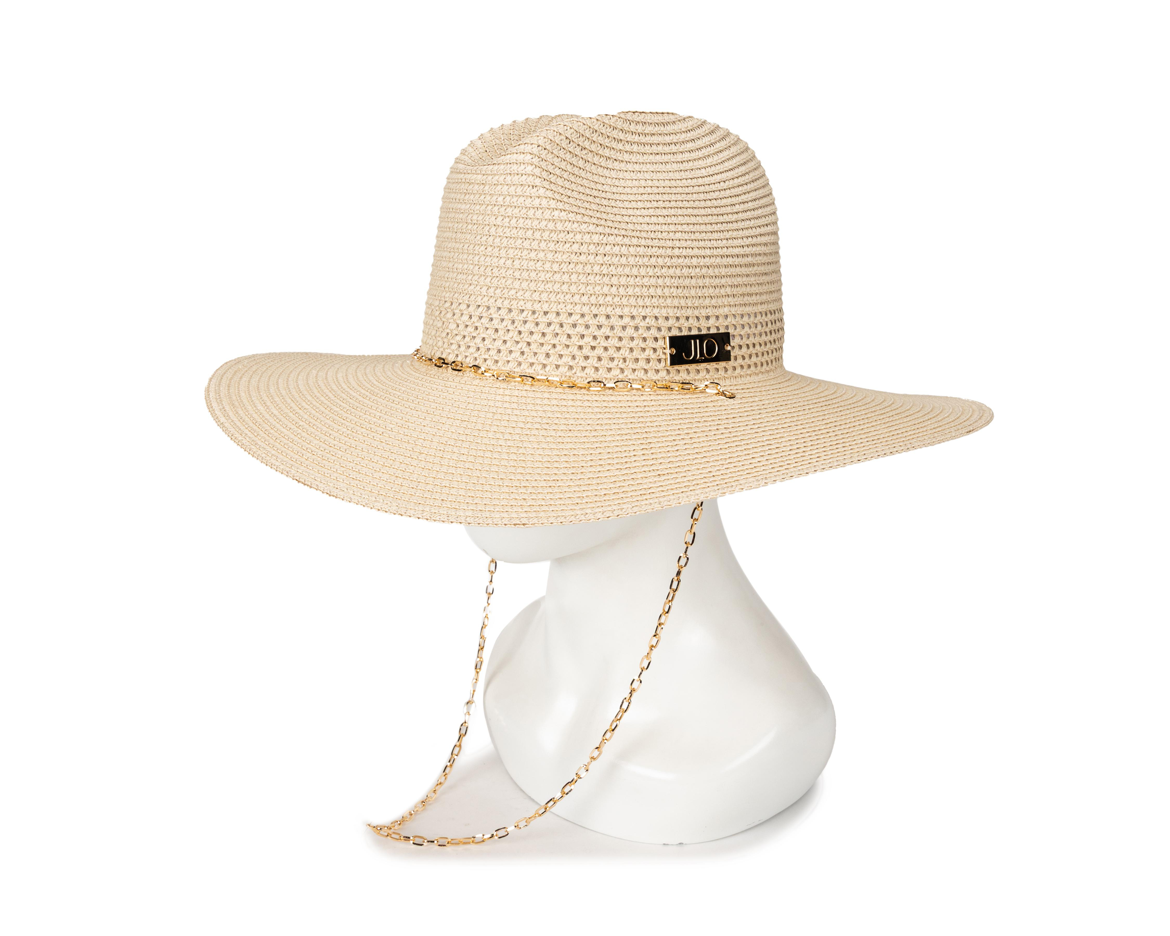 Foto 4 pulgar | Sombrero para Playa Jennifer Lopez Beige
