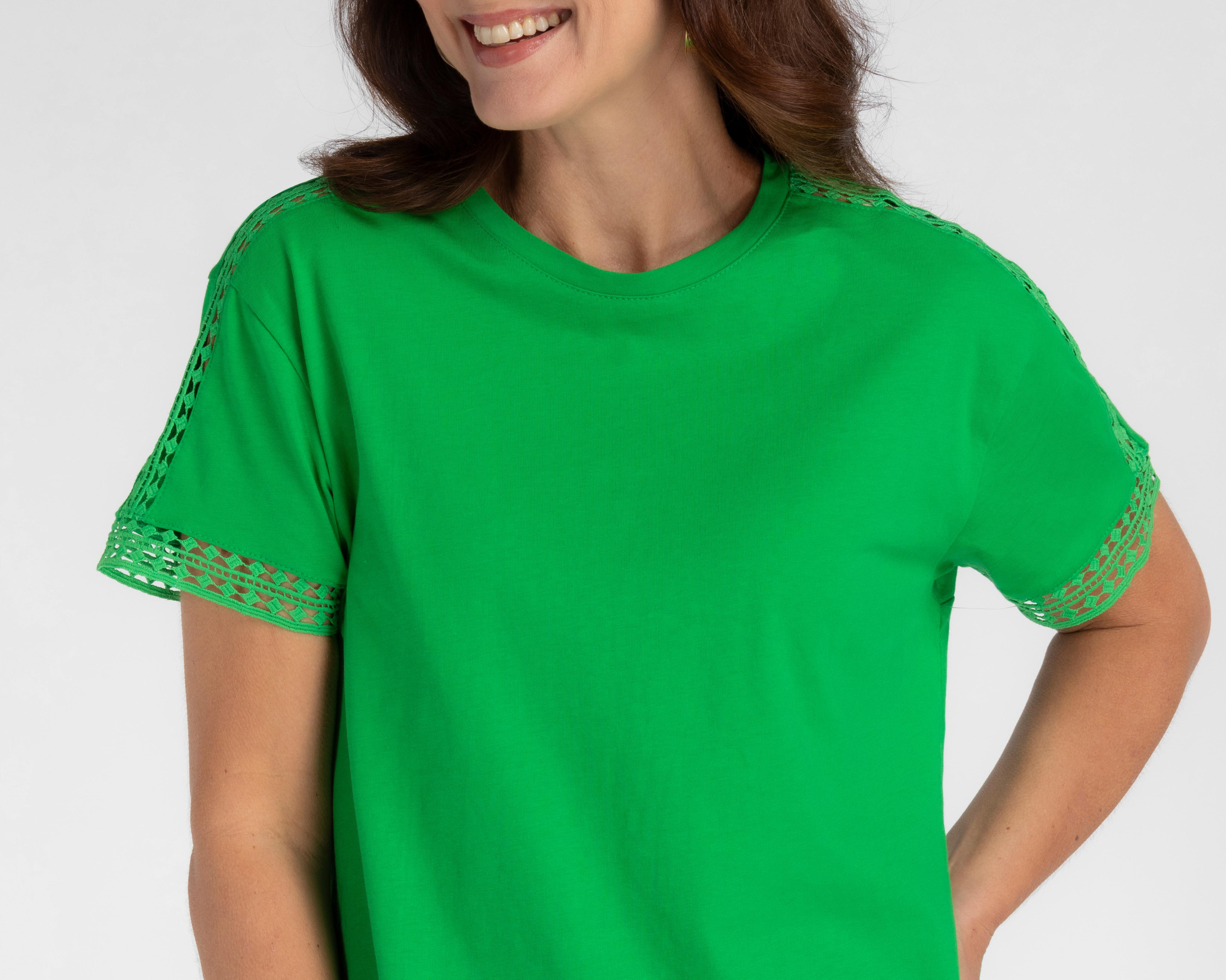 Foto 5 pulgar | Playera Lady Sun Manga Corta para Mujer