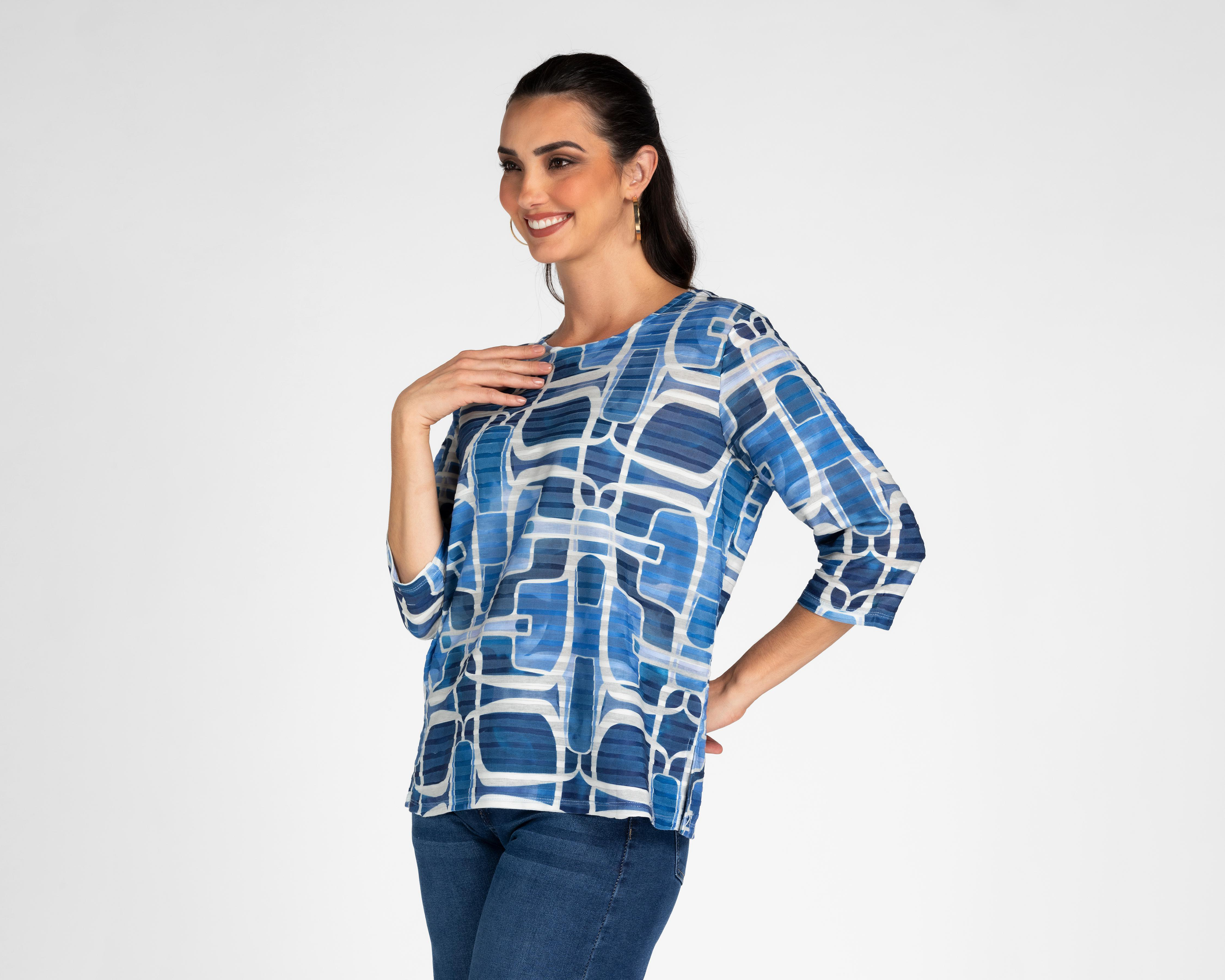 Blusa Lady Sun Manga 3/4 para Mujer