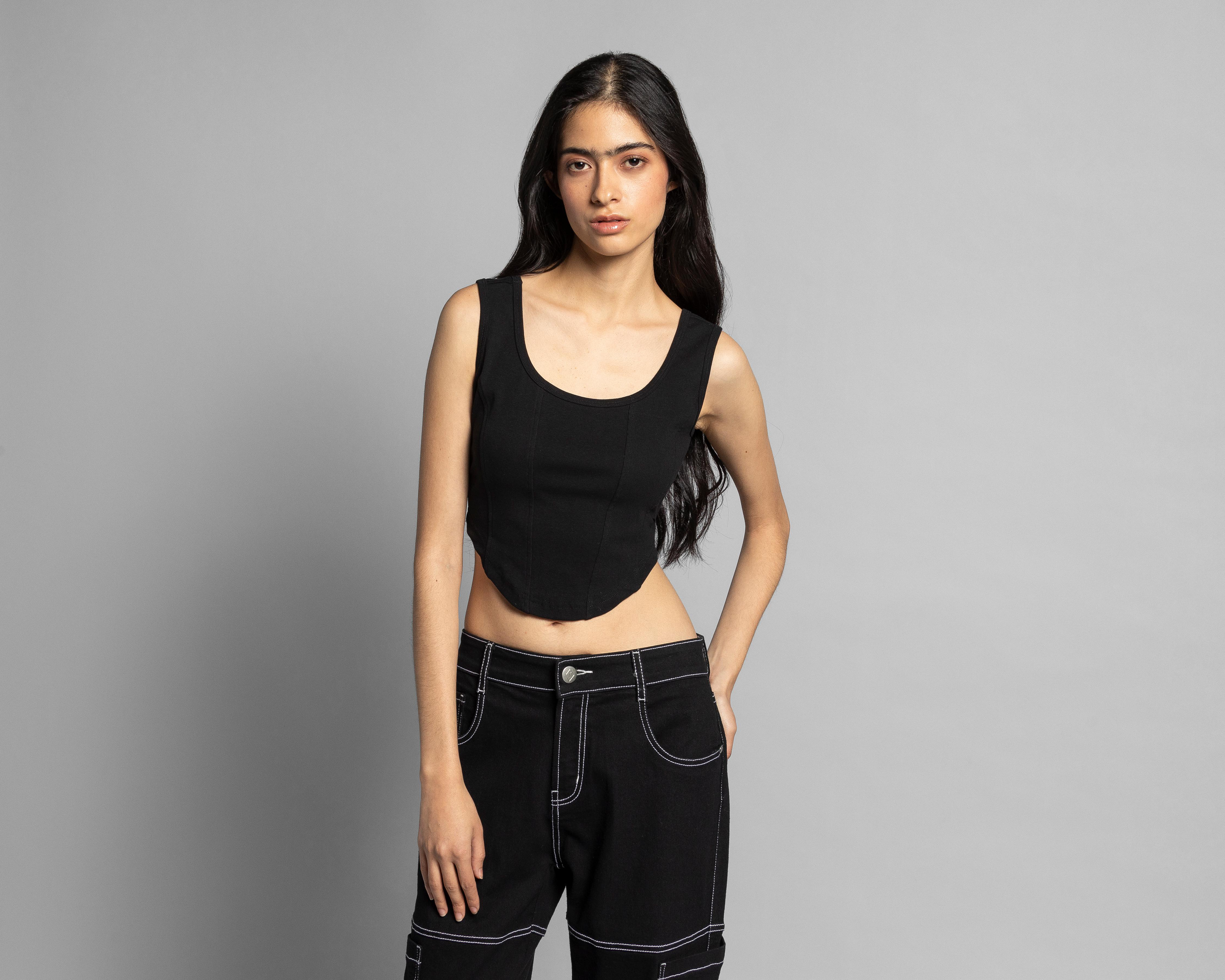 Foto 1 | Playera Strona sin Mangas para Mujer