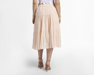 Foto 3 | Falda Midi Sahara Beige