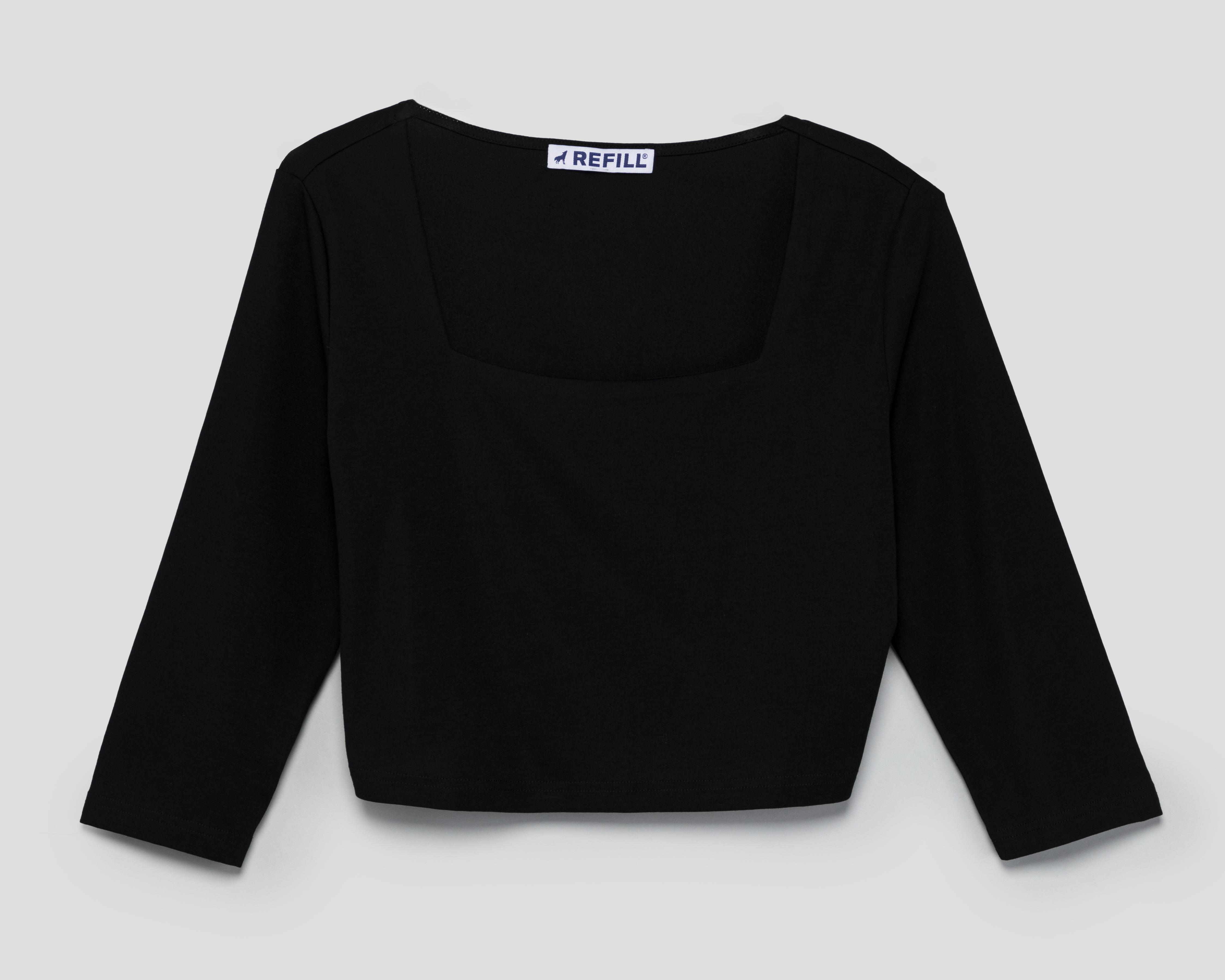 Foto 2 pulgar | Blusa Refill Escote Cuadrado para Mujer