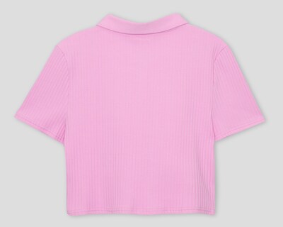 Foto 2 | Playera Polo 18 Forever Manga Corta Rosa para Mujer