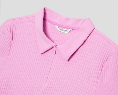 Foto 3 | Playera Polo 18 Forever Manga Corta Rosa para Mujer