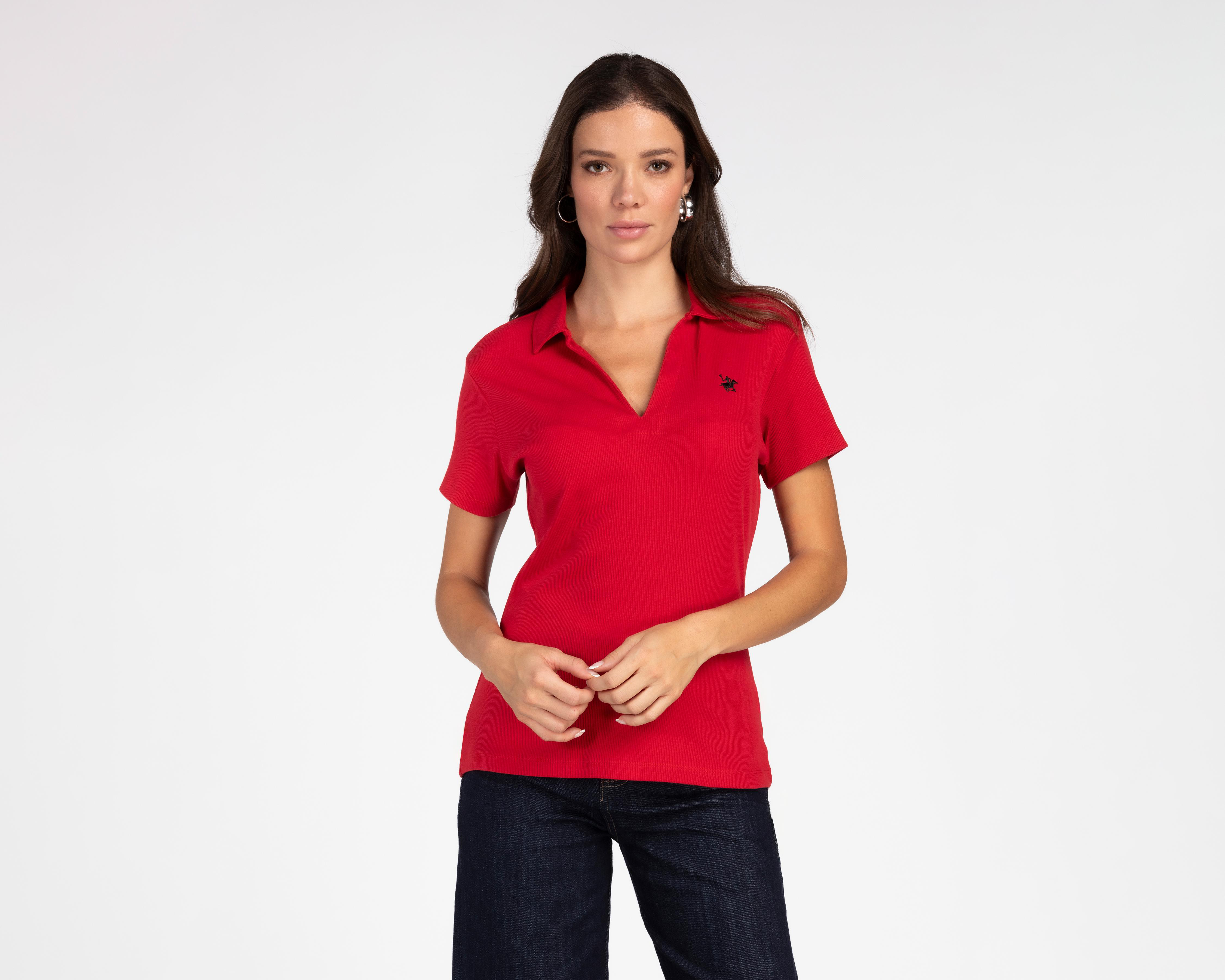 Foto 2 pulgar | Playera Polo York Team Polo Club Manga Corta para Mujer