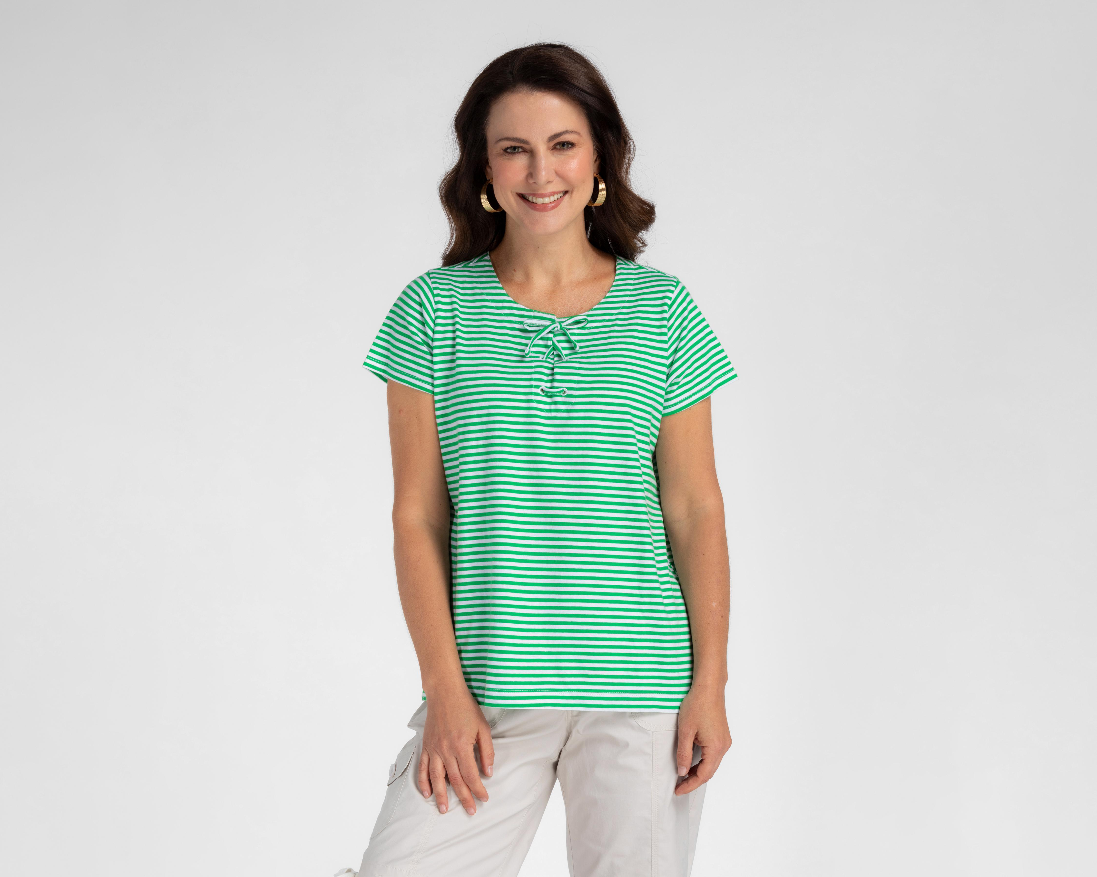 Playera Lady Sun a Rayas para Mujer
