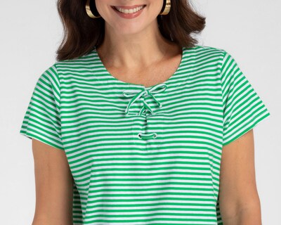 Foto 4 | Playera Lady Sun a Rayas para Mujer