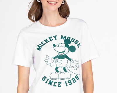 Foto 3 | Playera Disney Mickey Mouse Manga Corta para Mujer