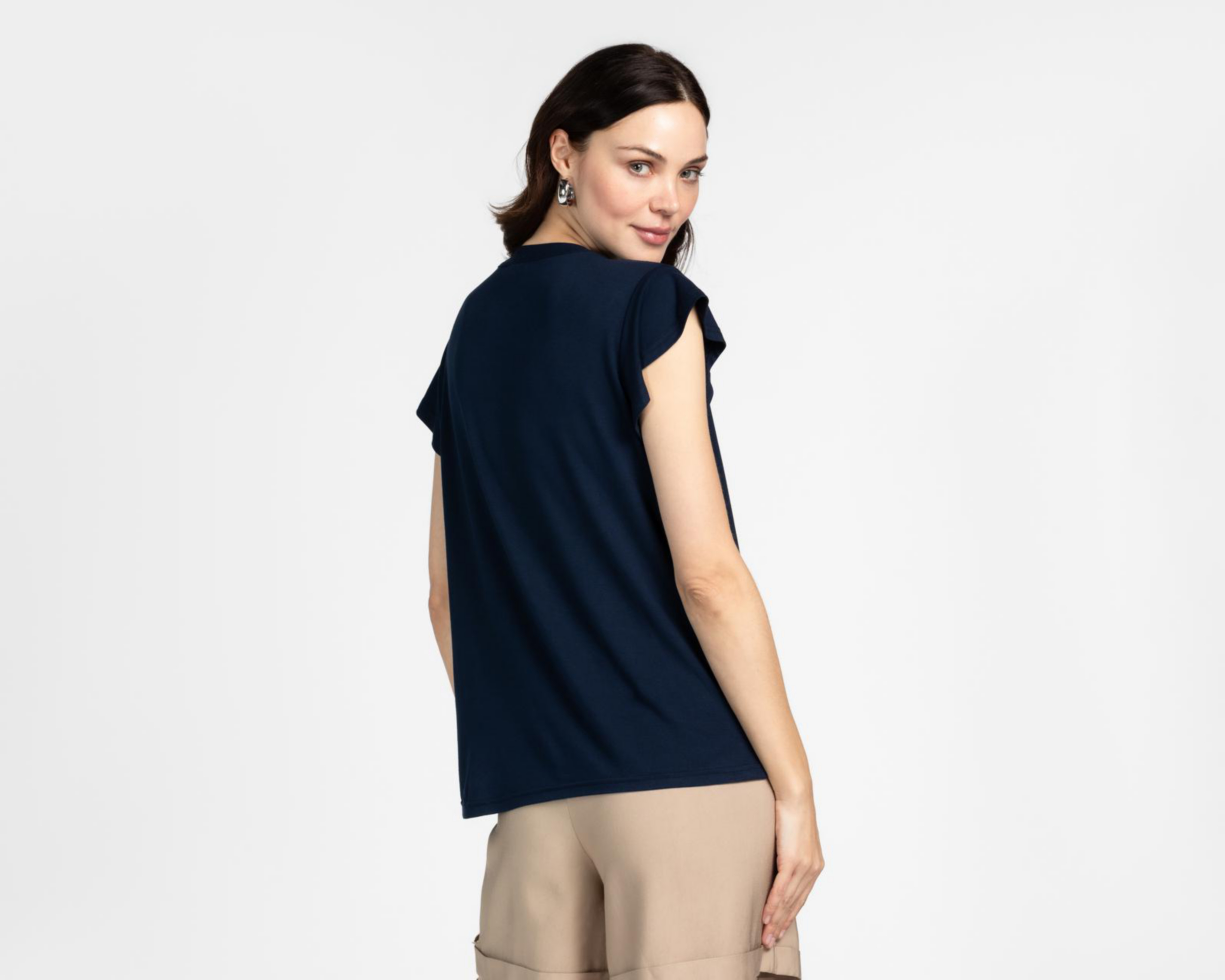 Foto 4 pulgar | Blusa Sahara Manga Corta para Mujer