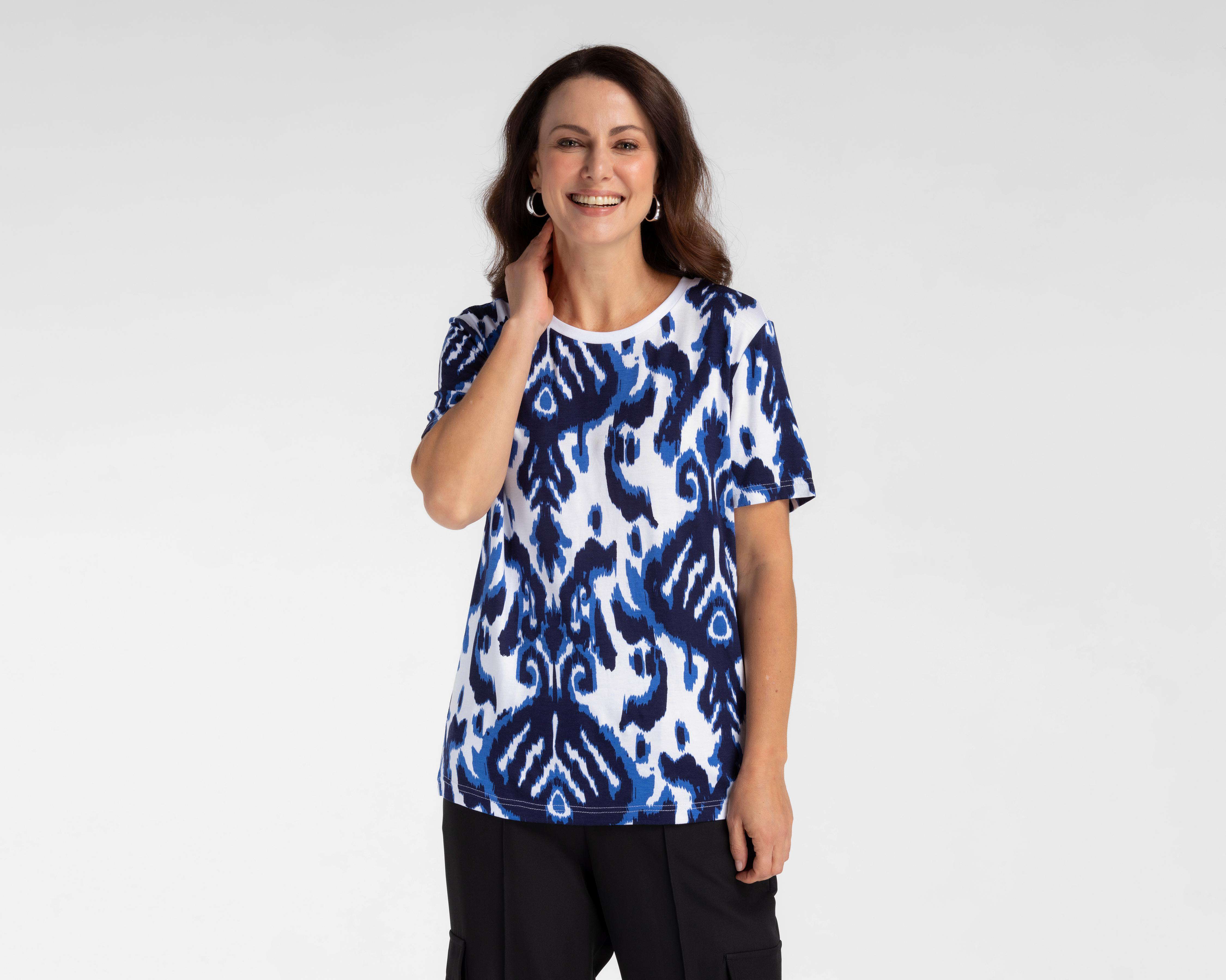 Foto 1 | Playera Lady Sun Manga Corta para Mujer