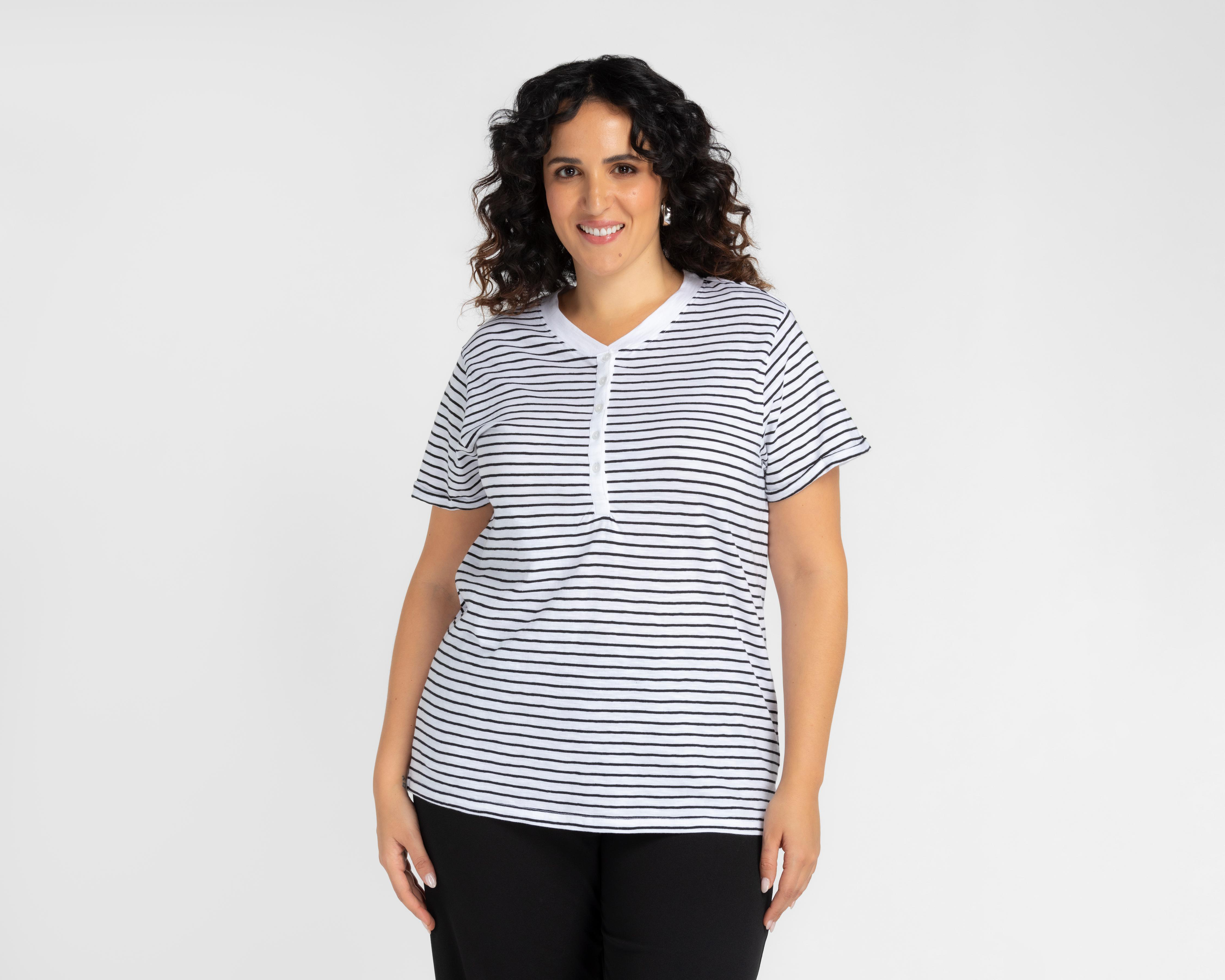 Foto 2 pulgar | Blusa Lady Sun para Mujer Manga Corta