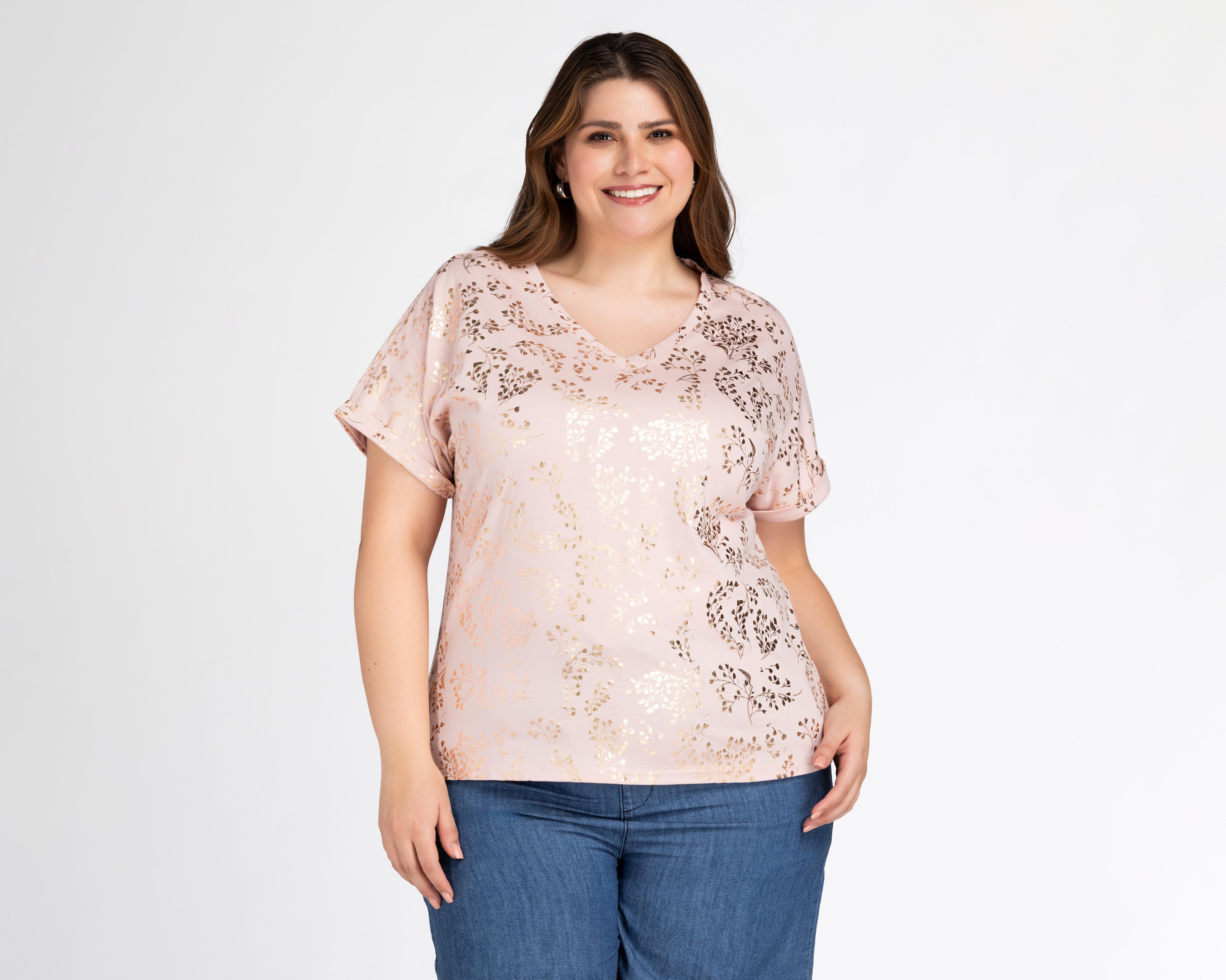 Foto 2 pulgar | Playera Lady Sun Floral para Mujer