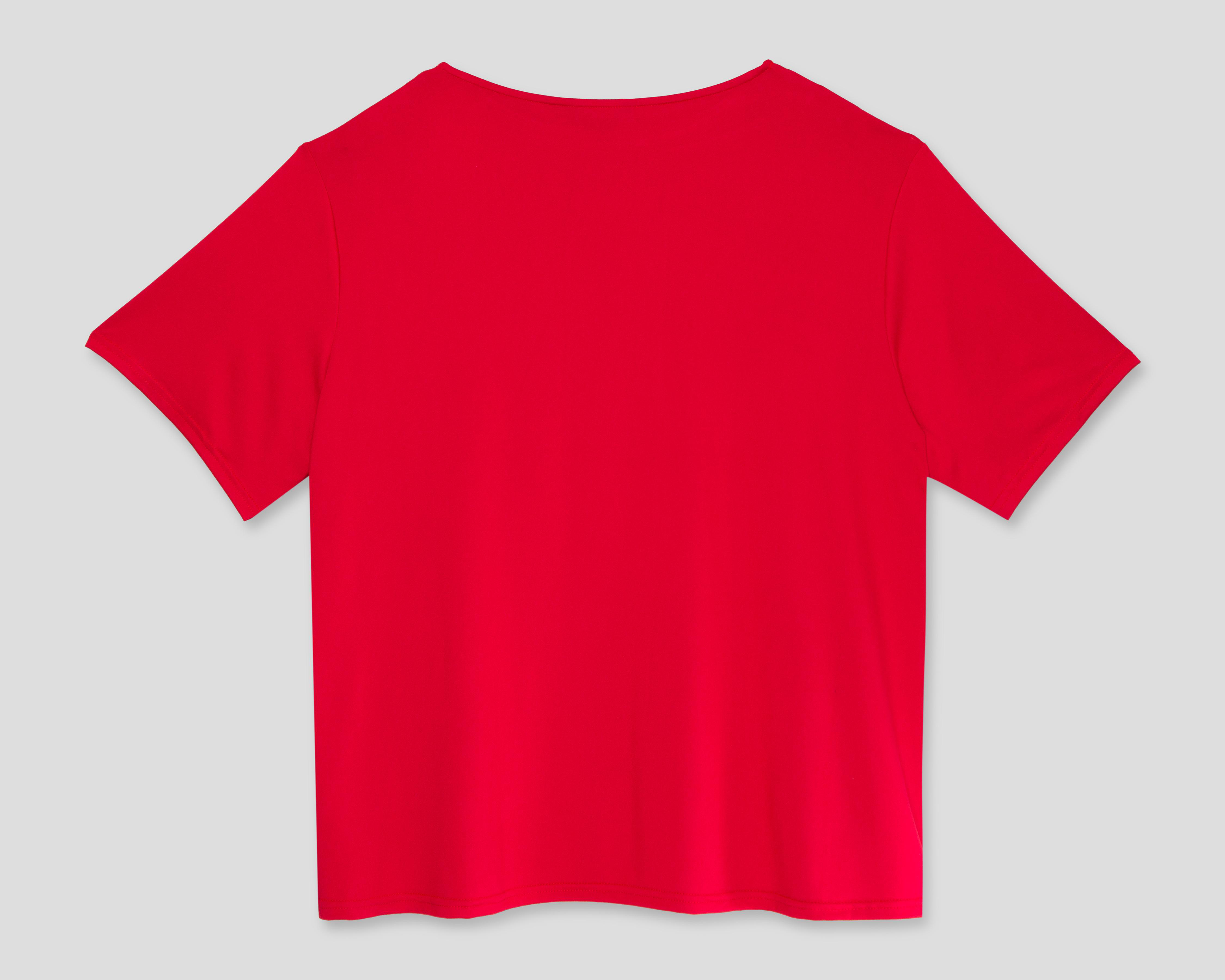 Foto 3 pulgar | Playera Sahara con Collar para Mujer