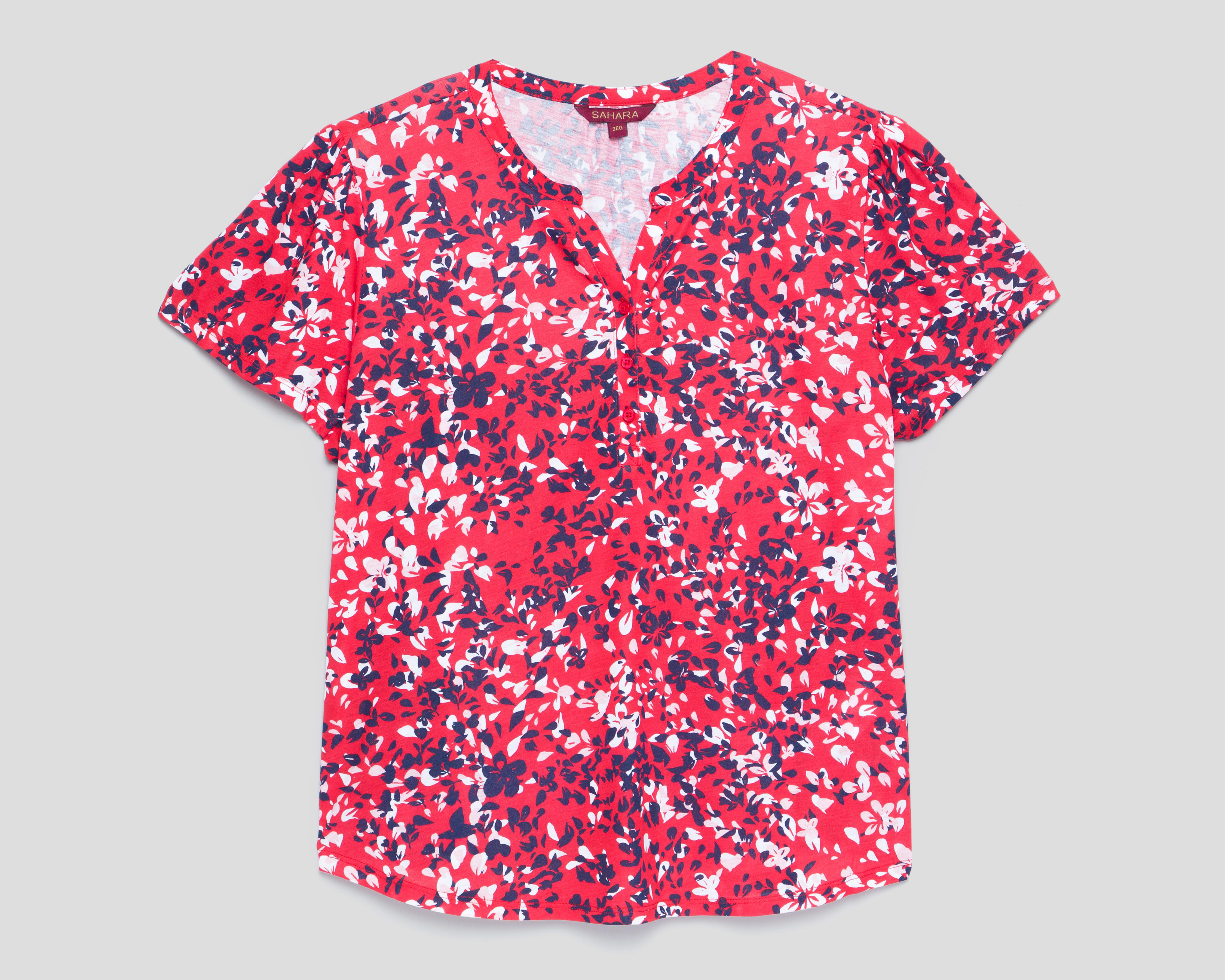 Foto 2 pulgar | Playera con Botones Sahara para Mujer