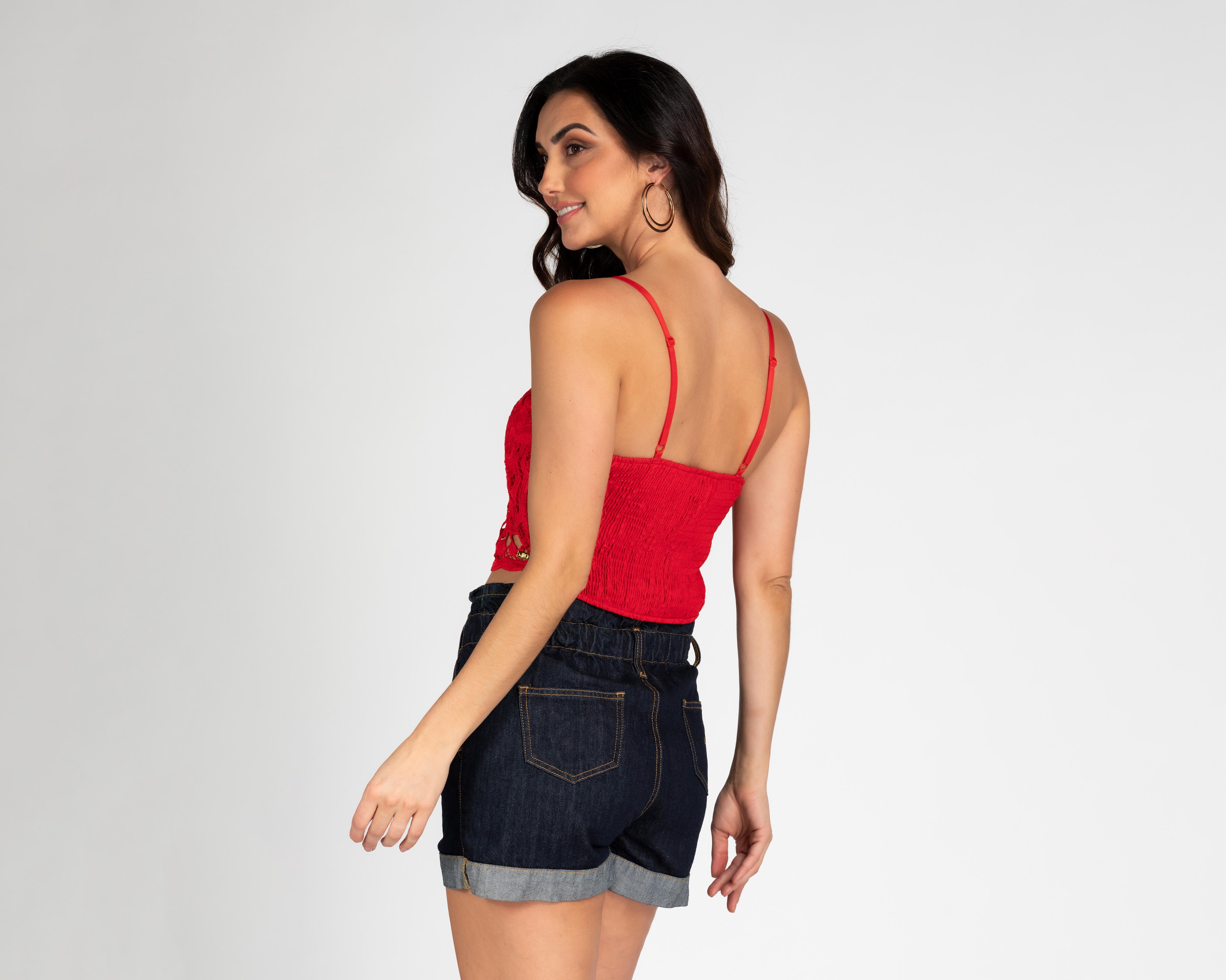 Foto 4 pulgar | Blusa Jennifer Lopez de Encaje para Mujer