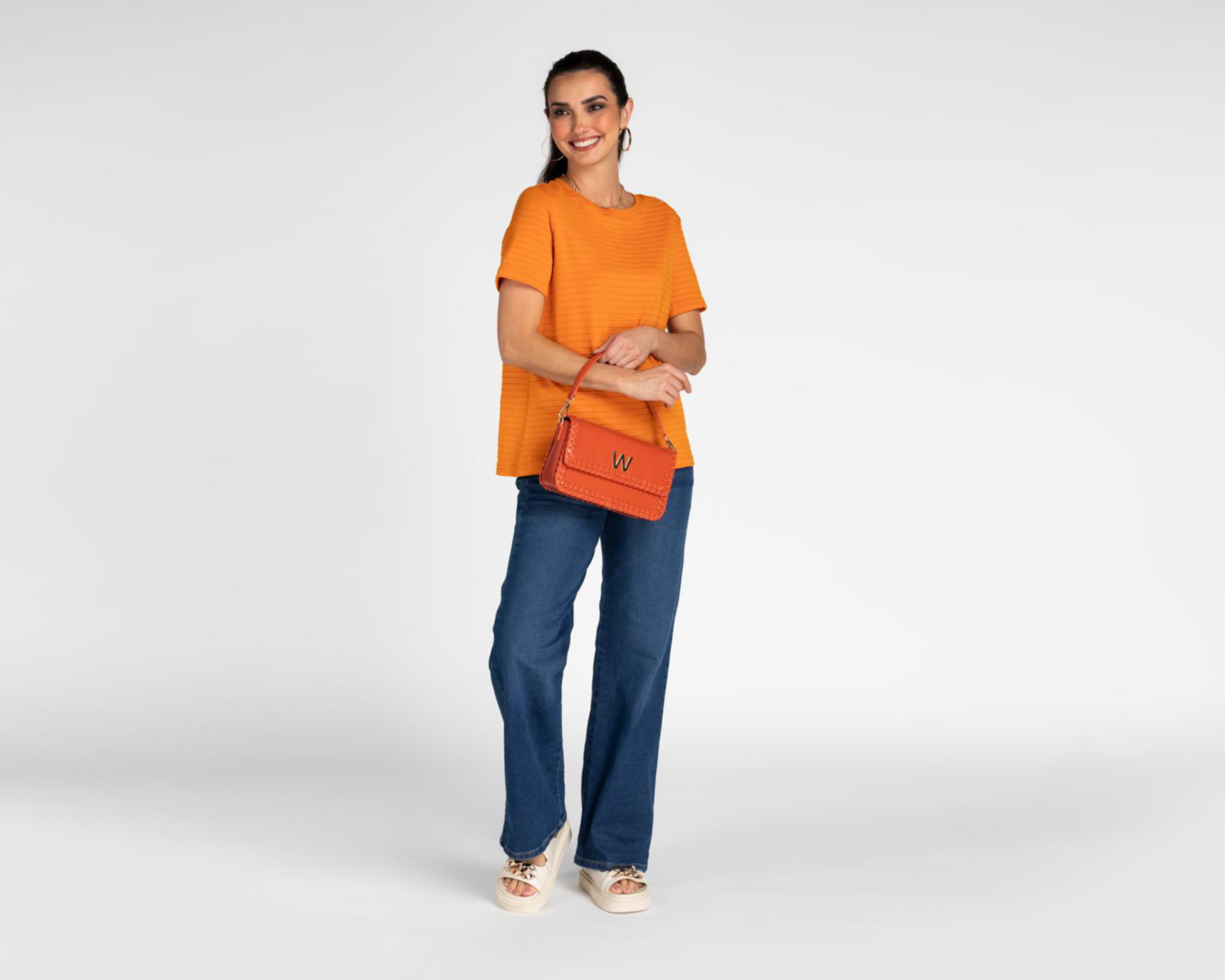 Foto 2 | Blusa Lady Sun Anaranjada para Mujer