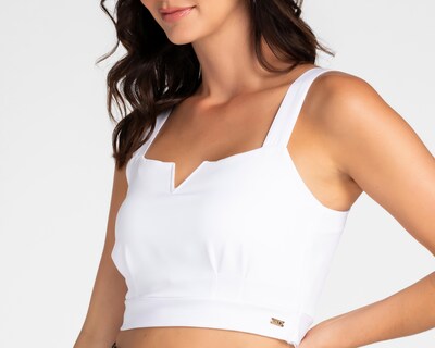 Foto 4 | Crop Top Jennifer Lopez Blanco para Mujer