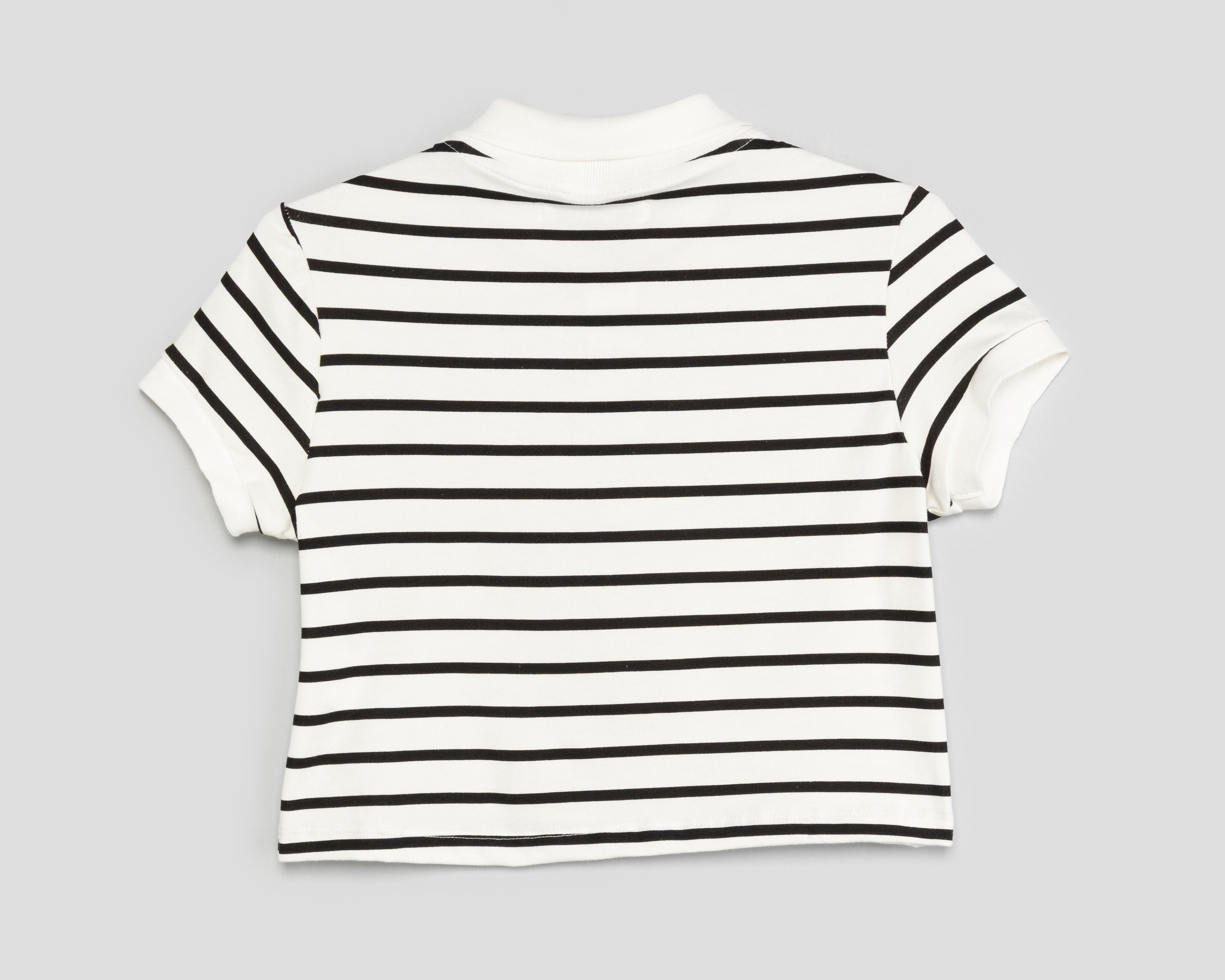 Foto 2 | Playera Polo Refill Manga Corta Blanca Juvenil