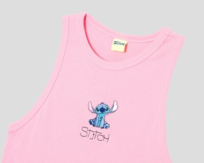 Foto 3 | Crop Top Rosa Disney Stitch para Mujer