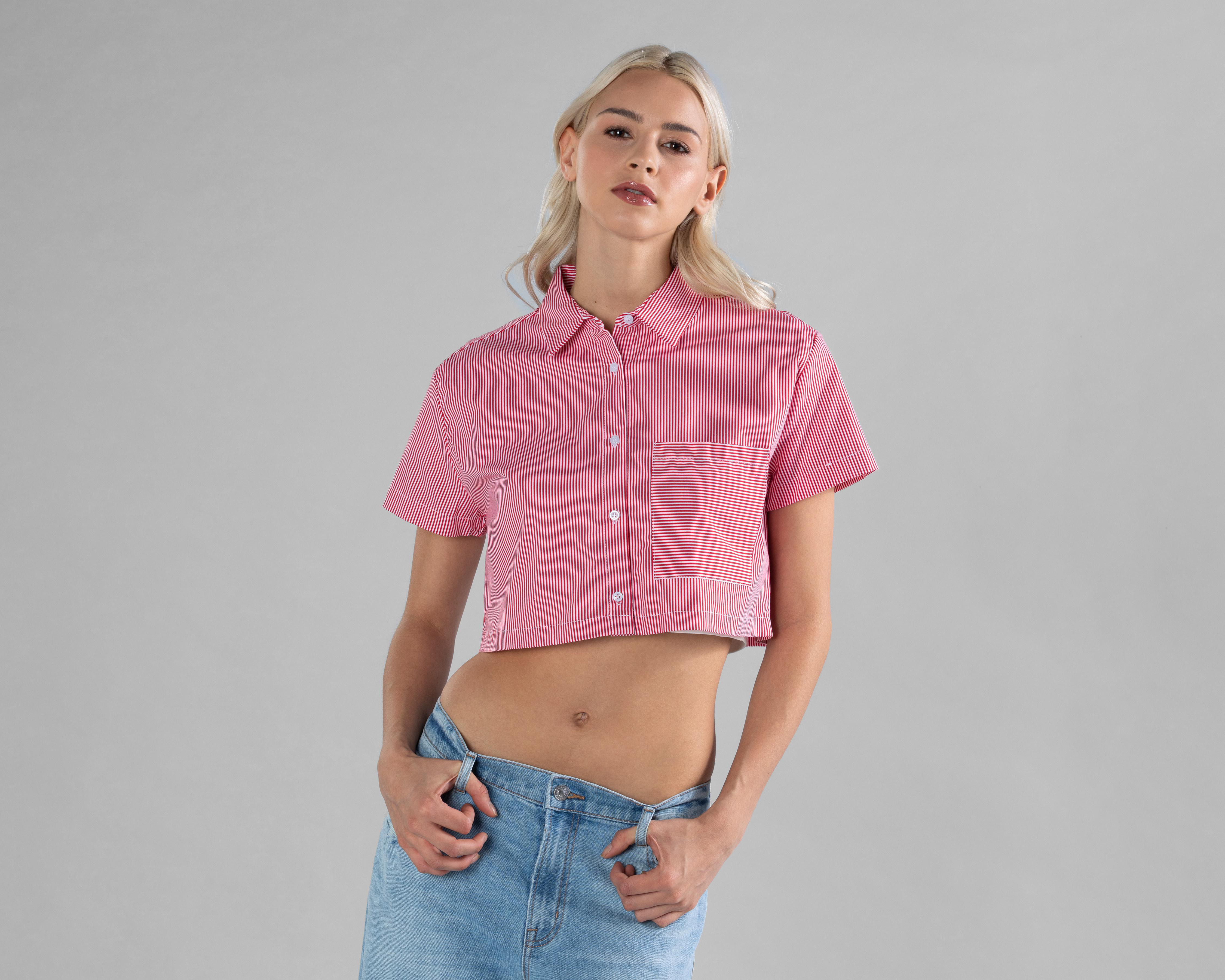 Foto 3 pulgar | Blusa Strona a Rayas para Mujer