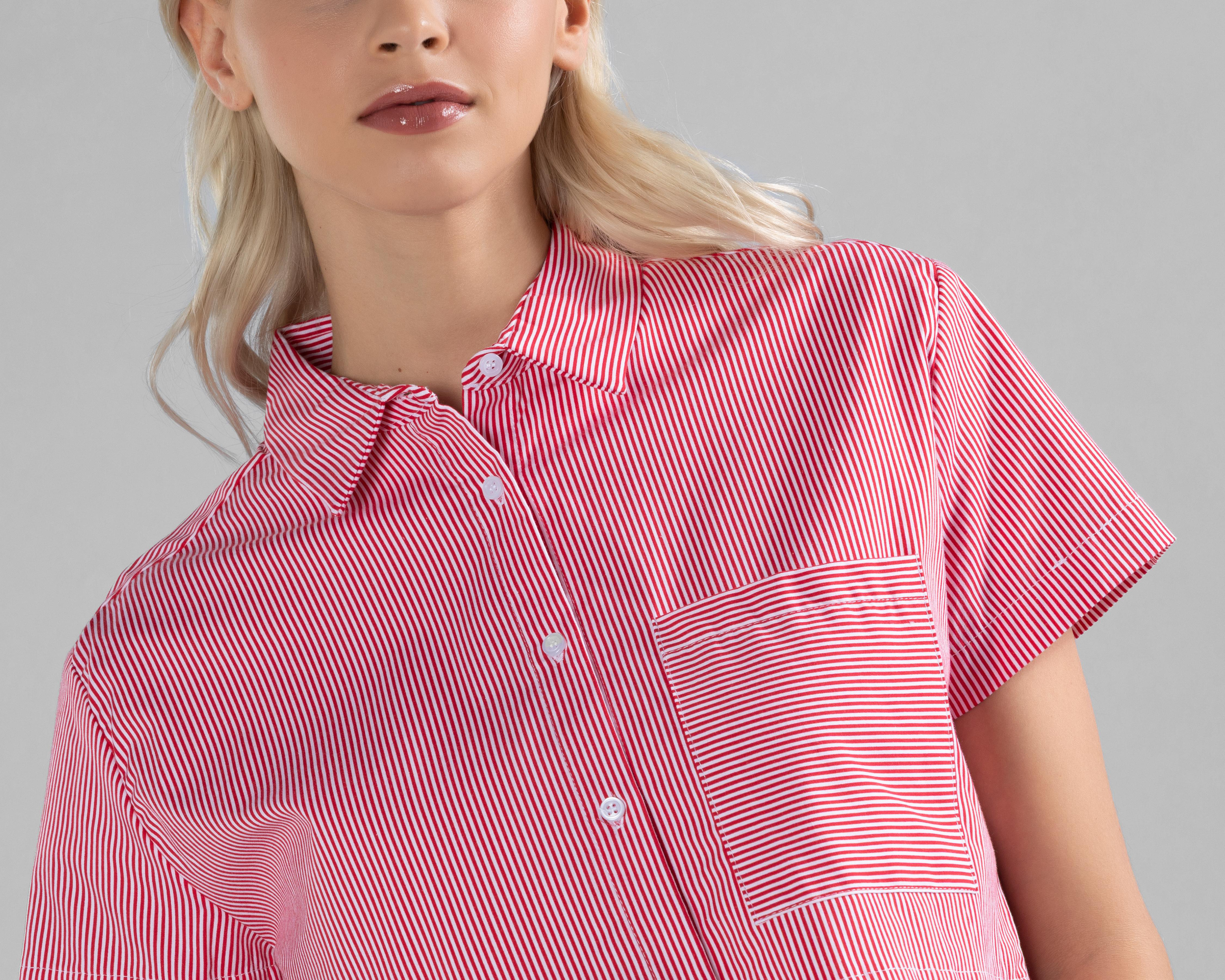Foto 6 pulgar | Blusa Strona a Rayas para Mujer