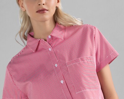 Foto 5 | Blusa Strona a Rayas para Mujer