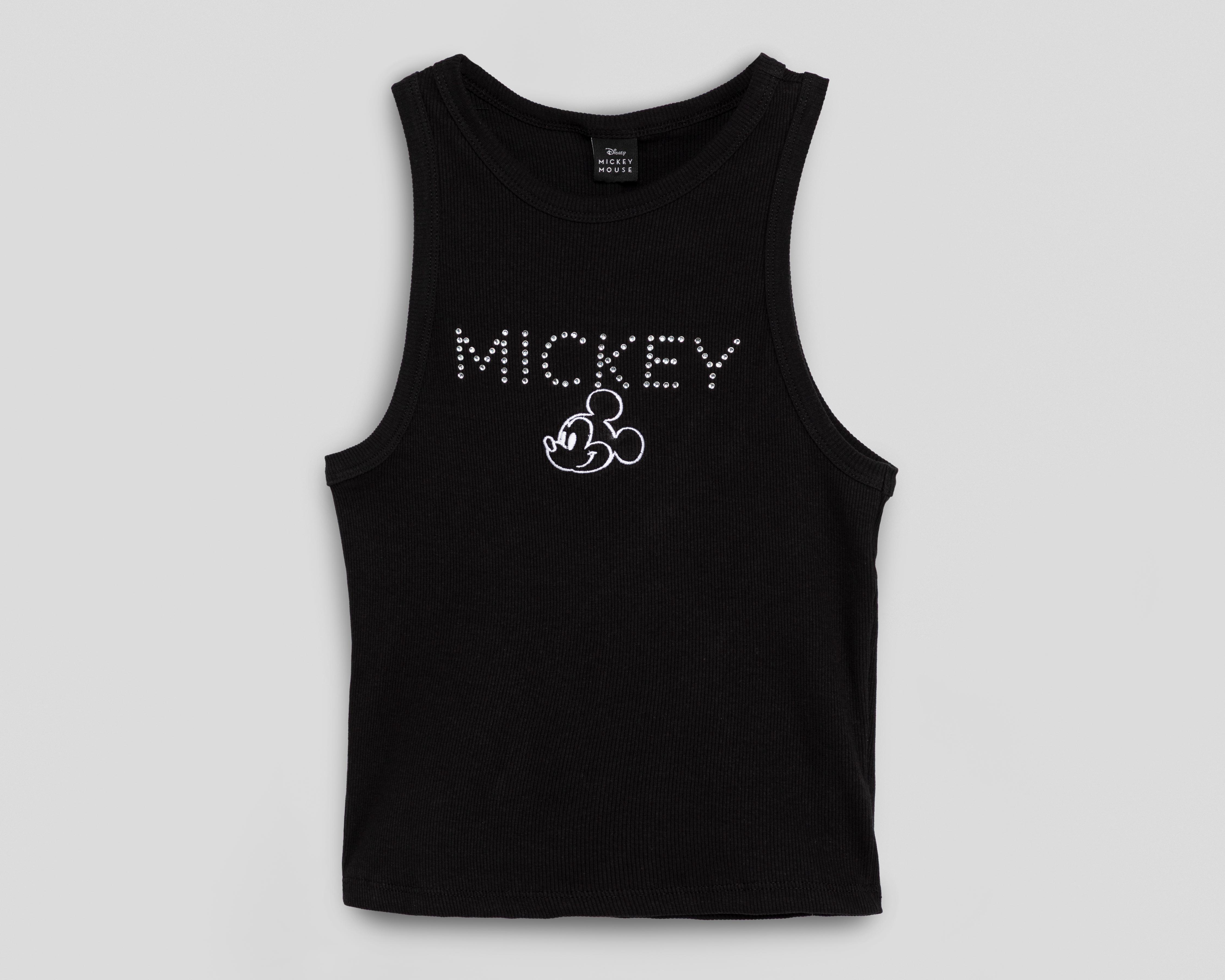 Foto 2 pulgar | Playera sin Mangas Disney Mickey Mouse para Mujer