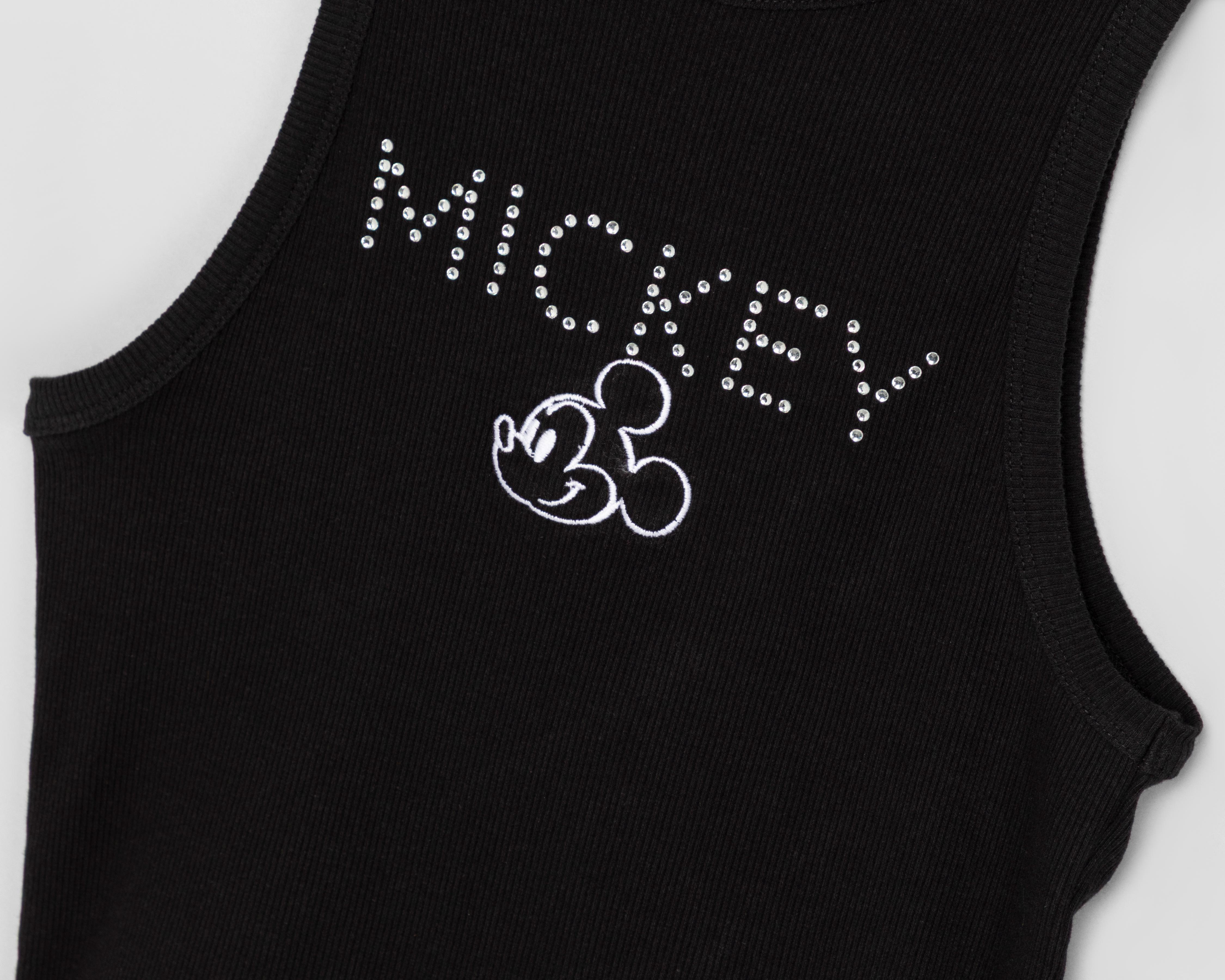 Foto 4 pulgar | Playera sin Mangas Disney Mickey Mouse para Mujer