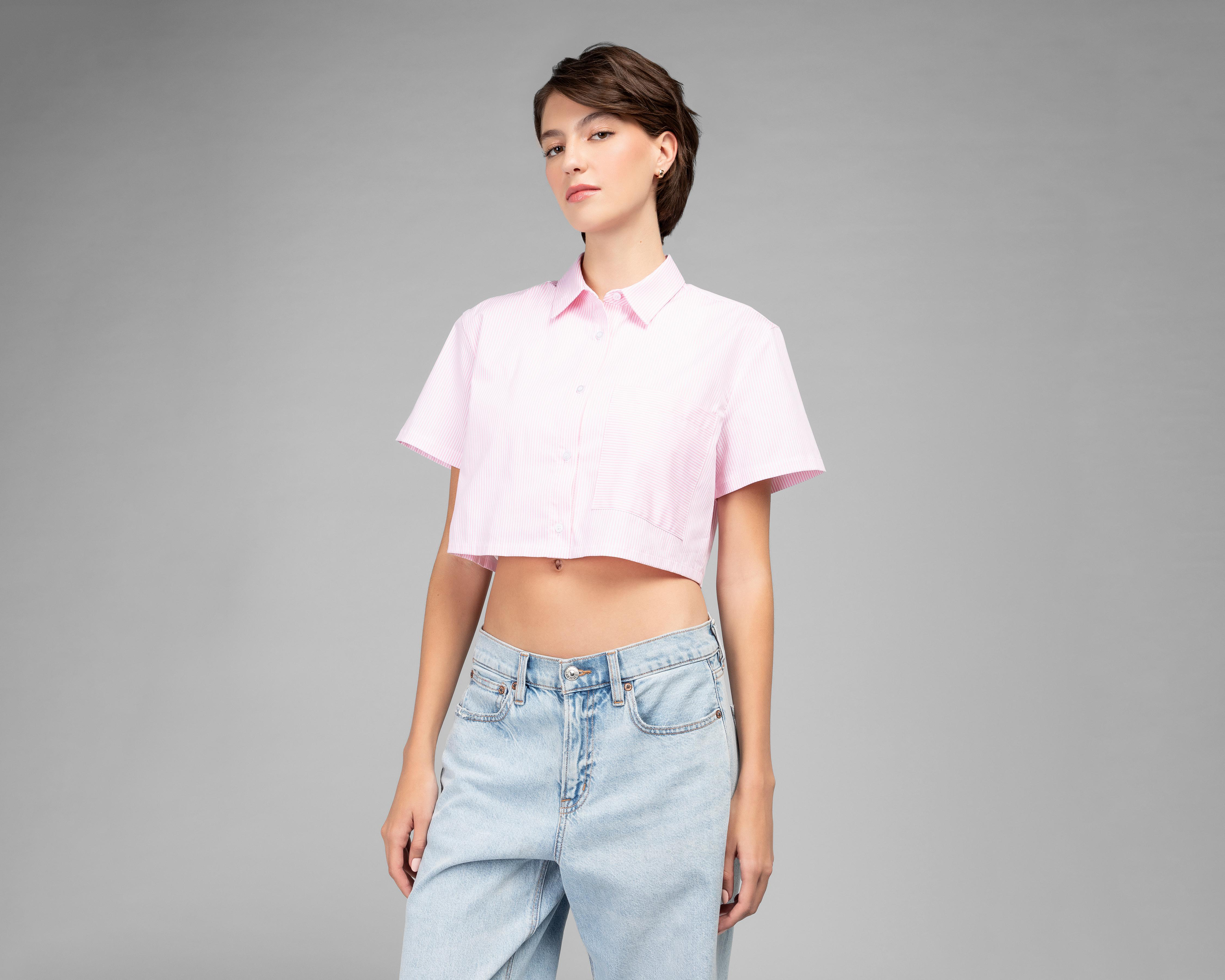 Foto 2 | Blusa Strona a Rayas para Mujer
