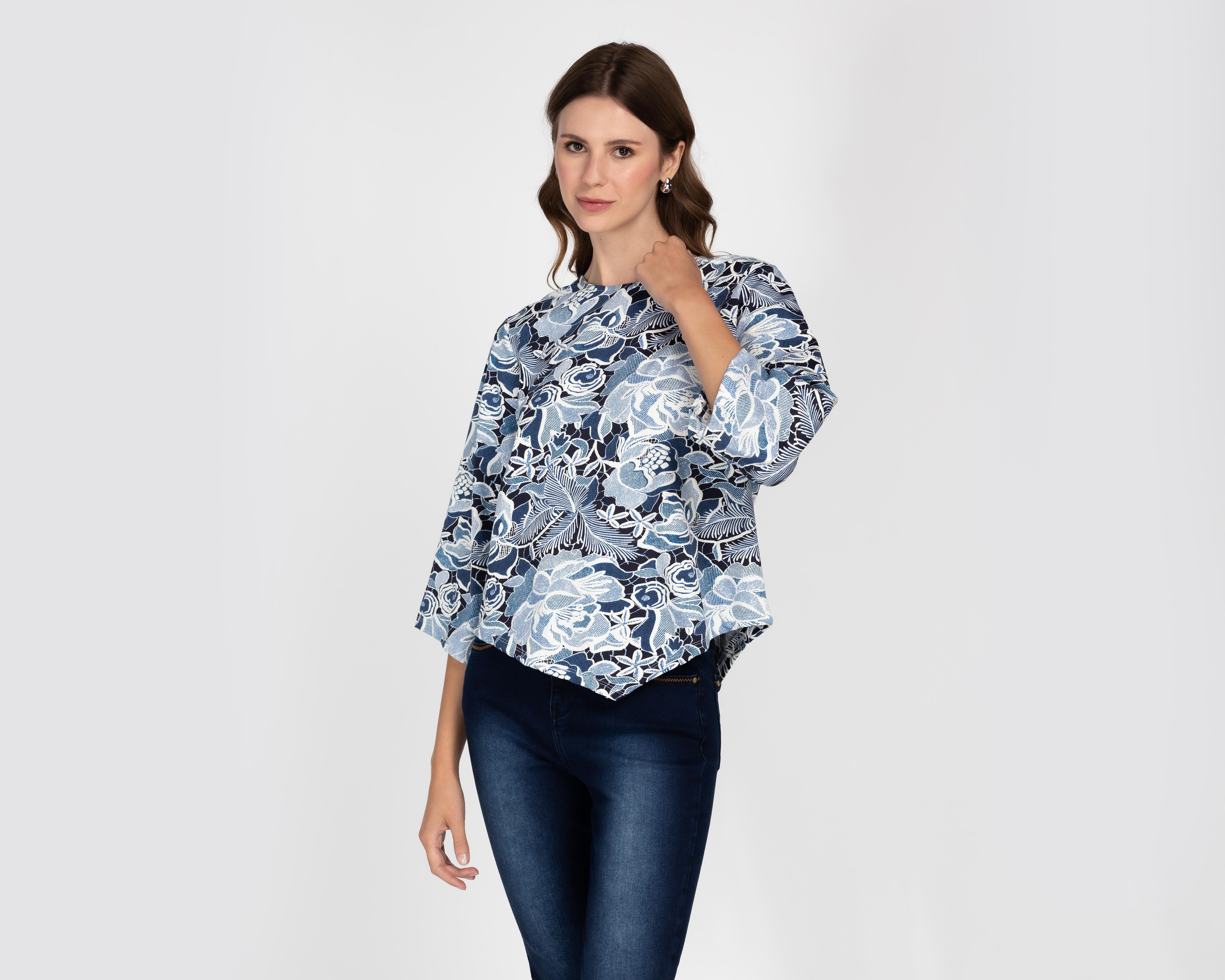 Foto 1 | Blusa Lady Sun Mangas 3/4 para Mujer