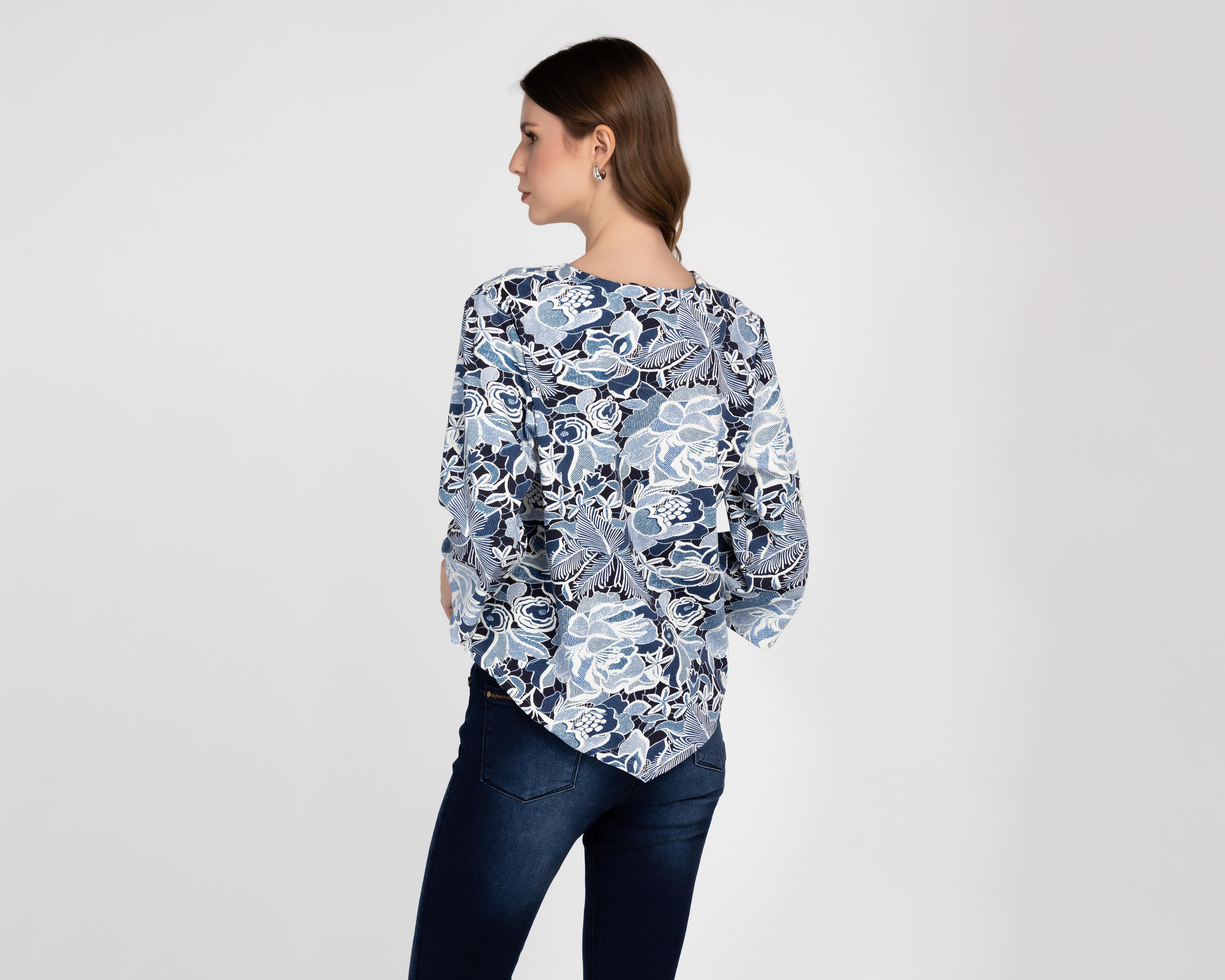 Foto 4 pulgar | Blusa Lady Sun Mangas 3/4 para Mujer