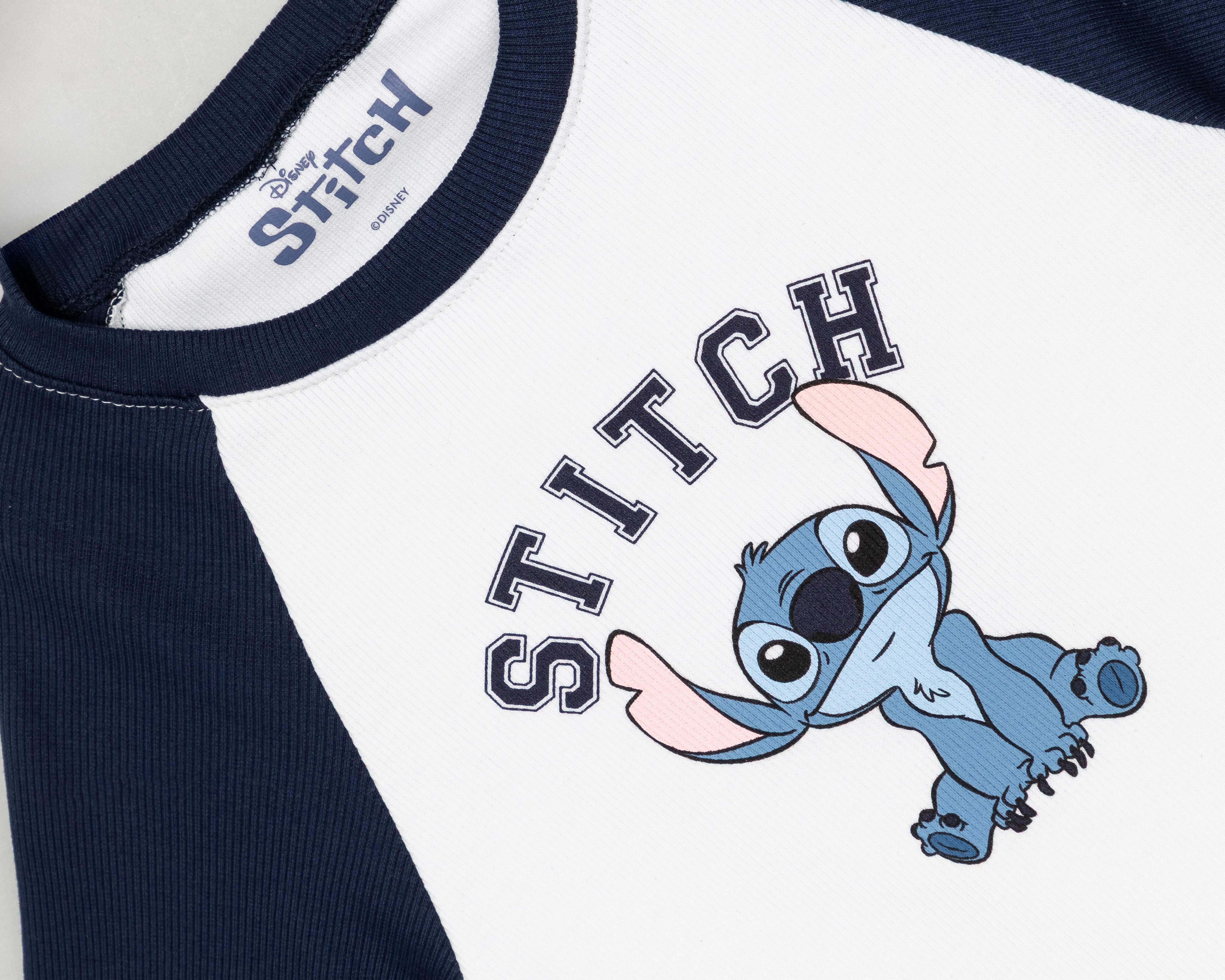 Foto 4 pulgar | Playera Manga Corta Disney Lilo & Stitch para Mujer