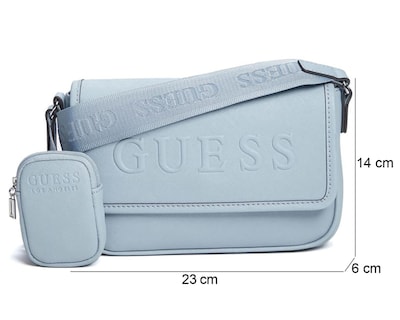 Foto 4 | Bolsa Cruzada Guess Haddington con Monedero