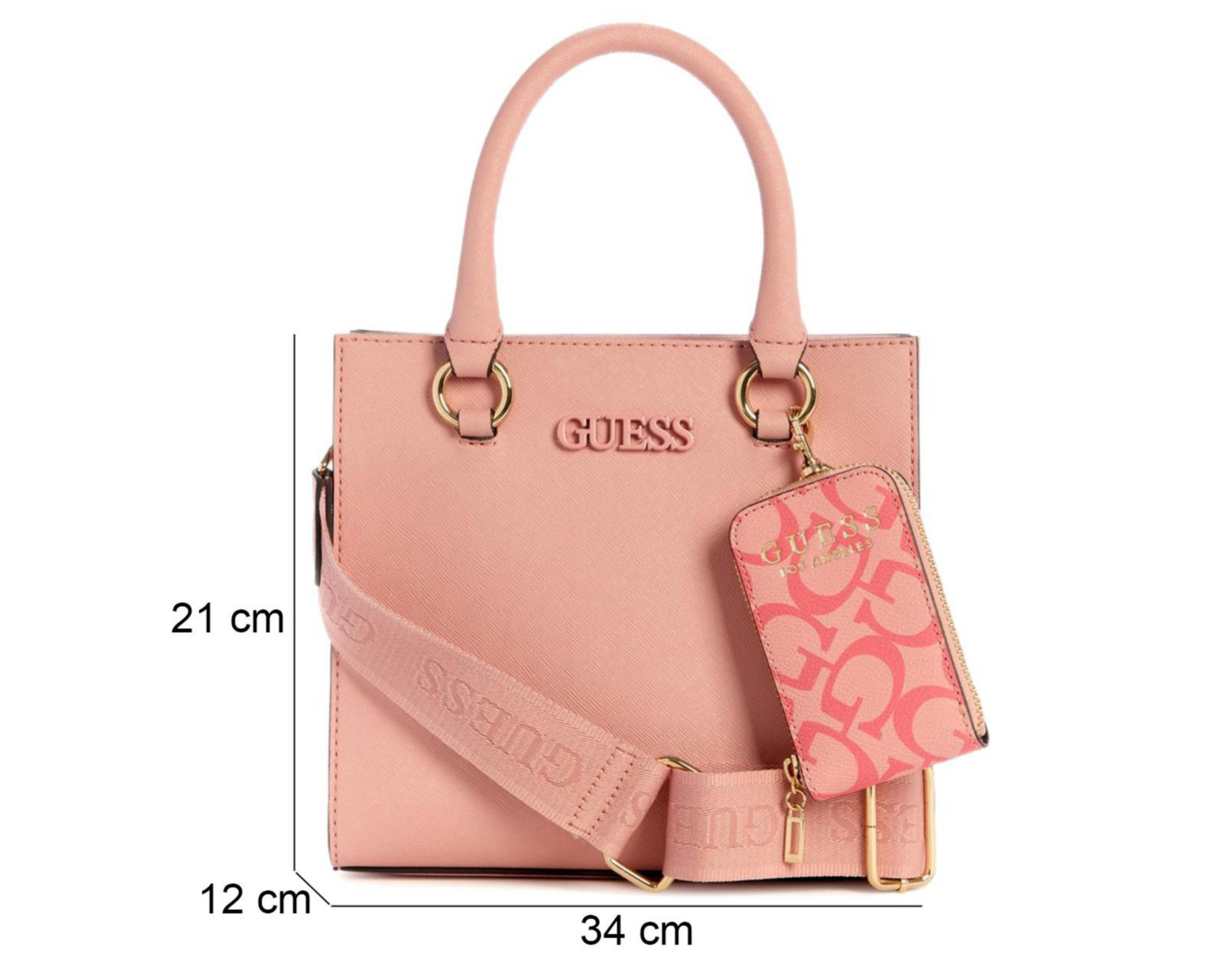 Foto 5 pulgar | Bolsa Cruzada Guess Zinnia con Monedero