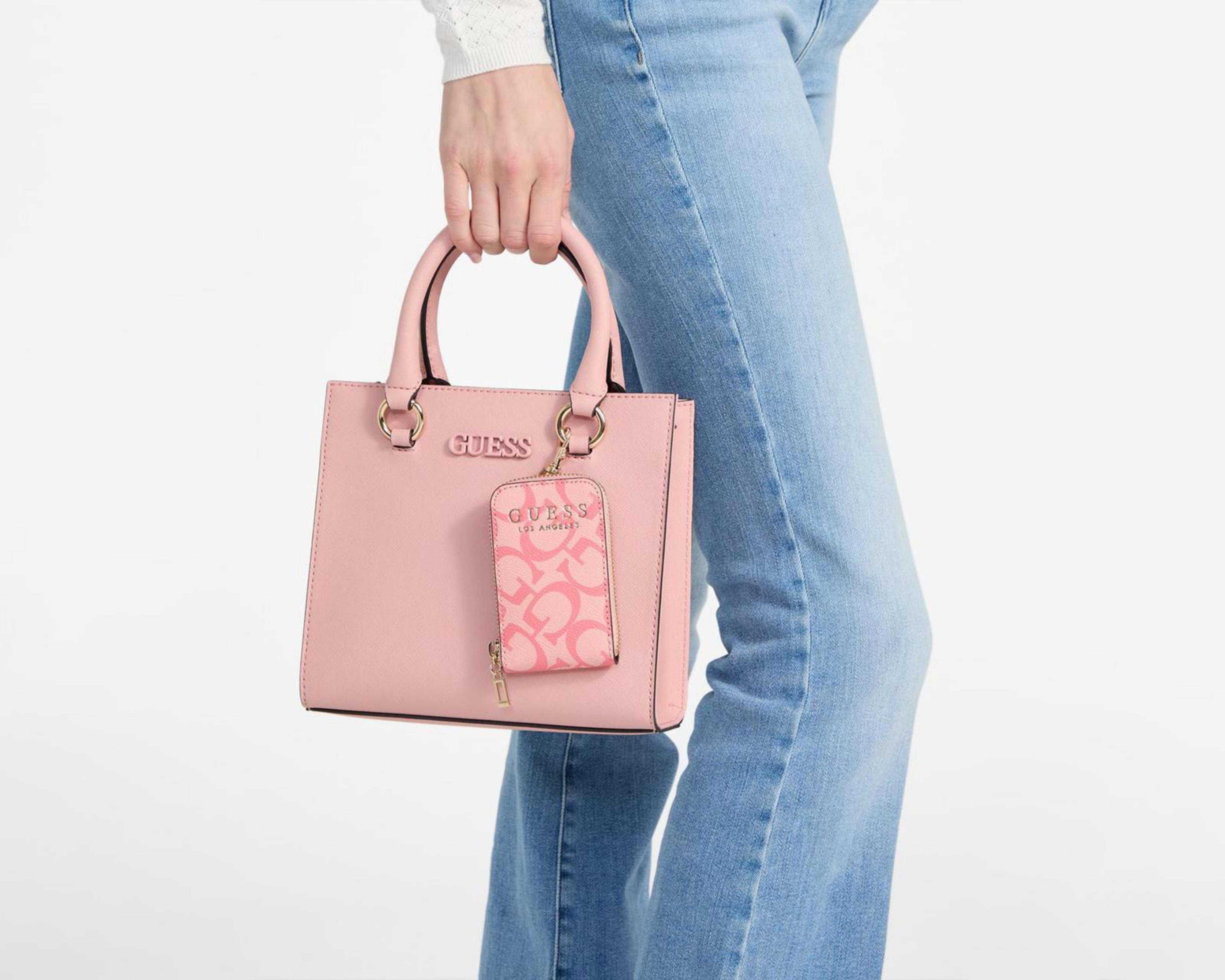 Foto 5 | Bolsa Cruzada Guess Zinnia con Monedero