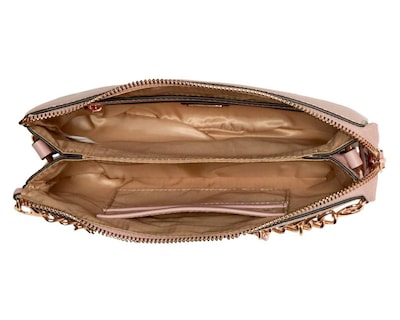 Foto 3 | Bolsa Cruzada Guess Amaranthta con Monedero