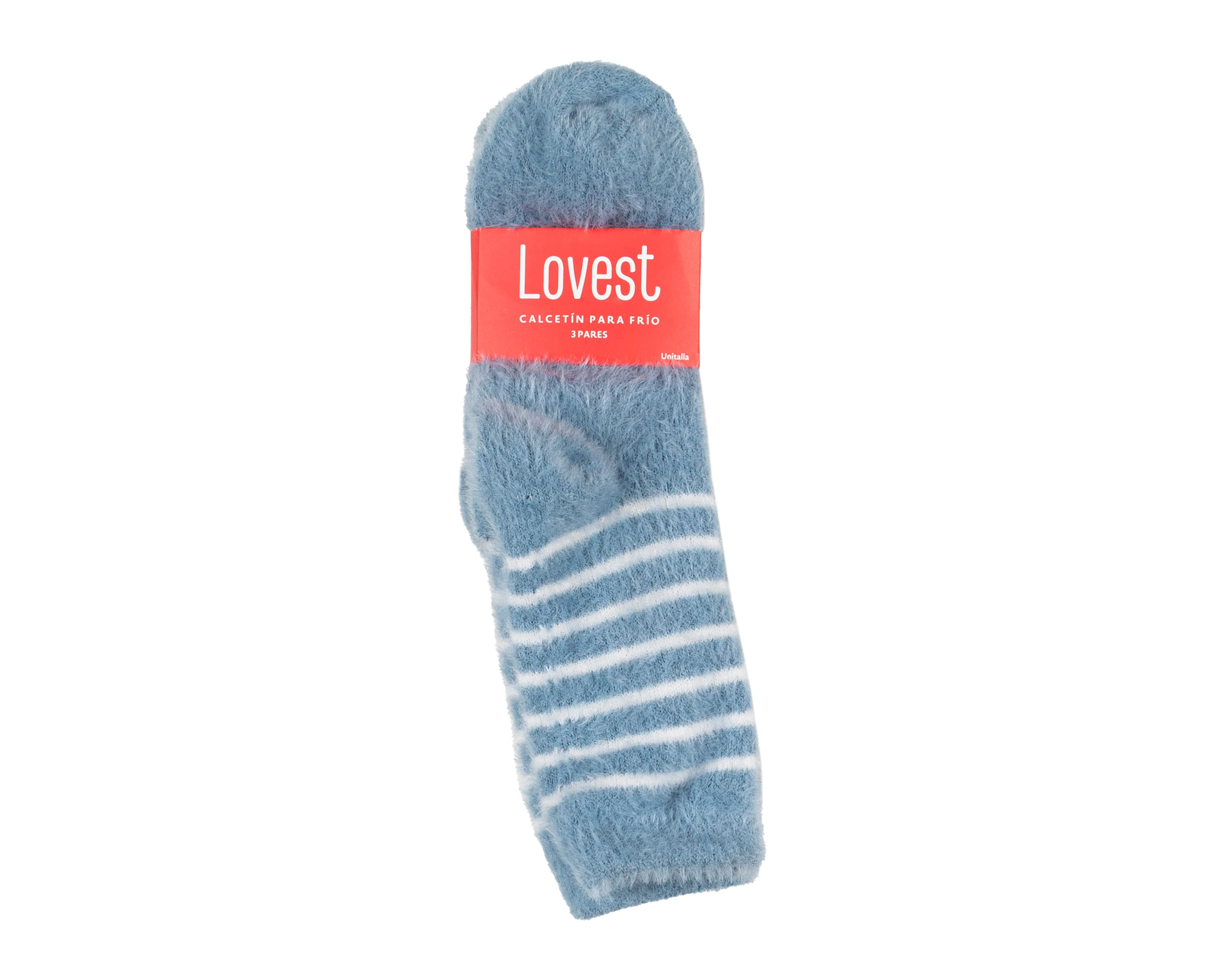 Foto 4 pulgar | Calcetas Largas Lovest para Mujer 3 Pares