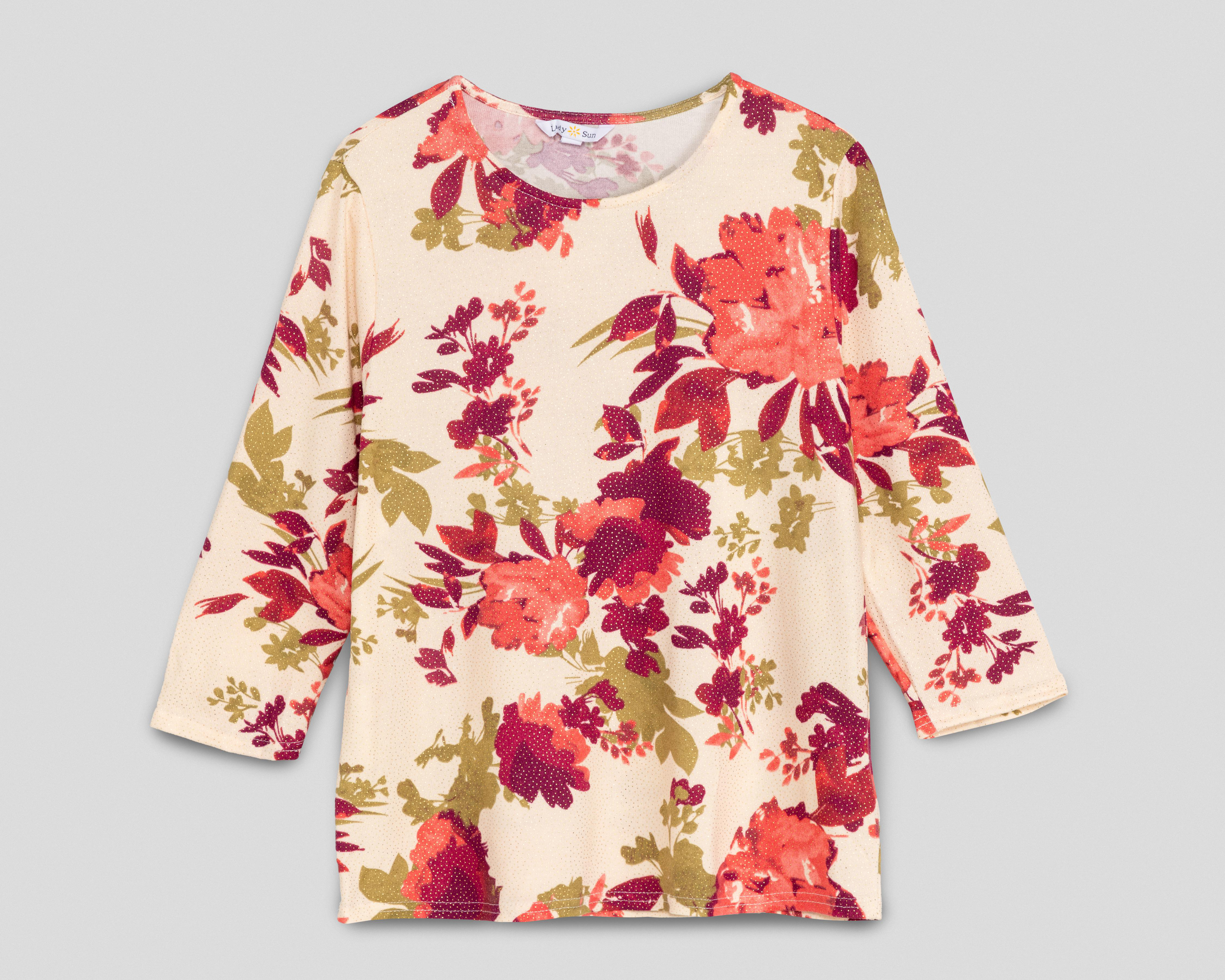 Foto 2 pulgar | Blusa Lady Sun Manga 3/4 para Mujer