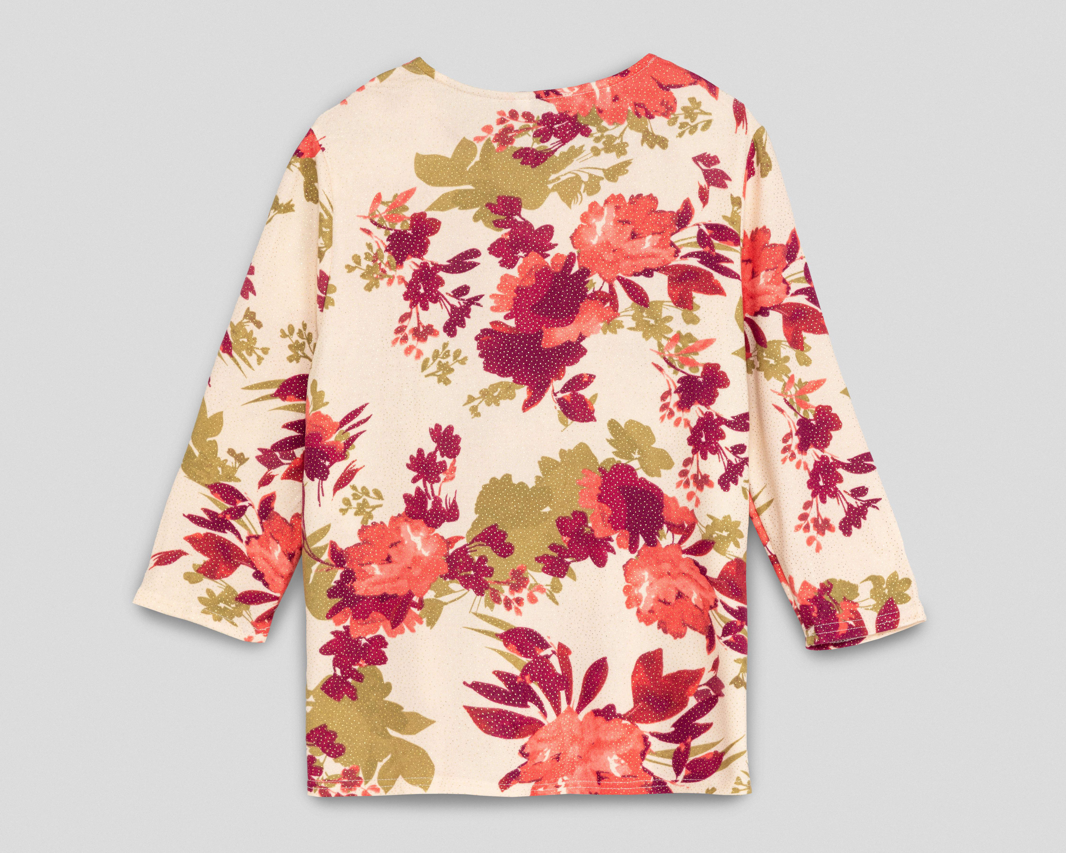 Foto 3 pulgar | Blusa Lady Sun Manga 3/4 para Mujer