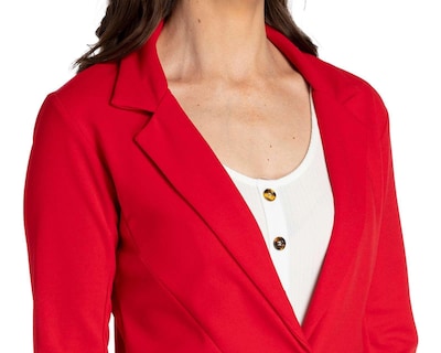 Foto 4 | Blazer con Solapa Sahara Manga Larga