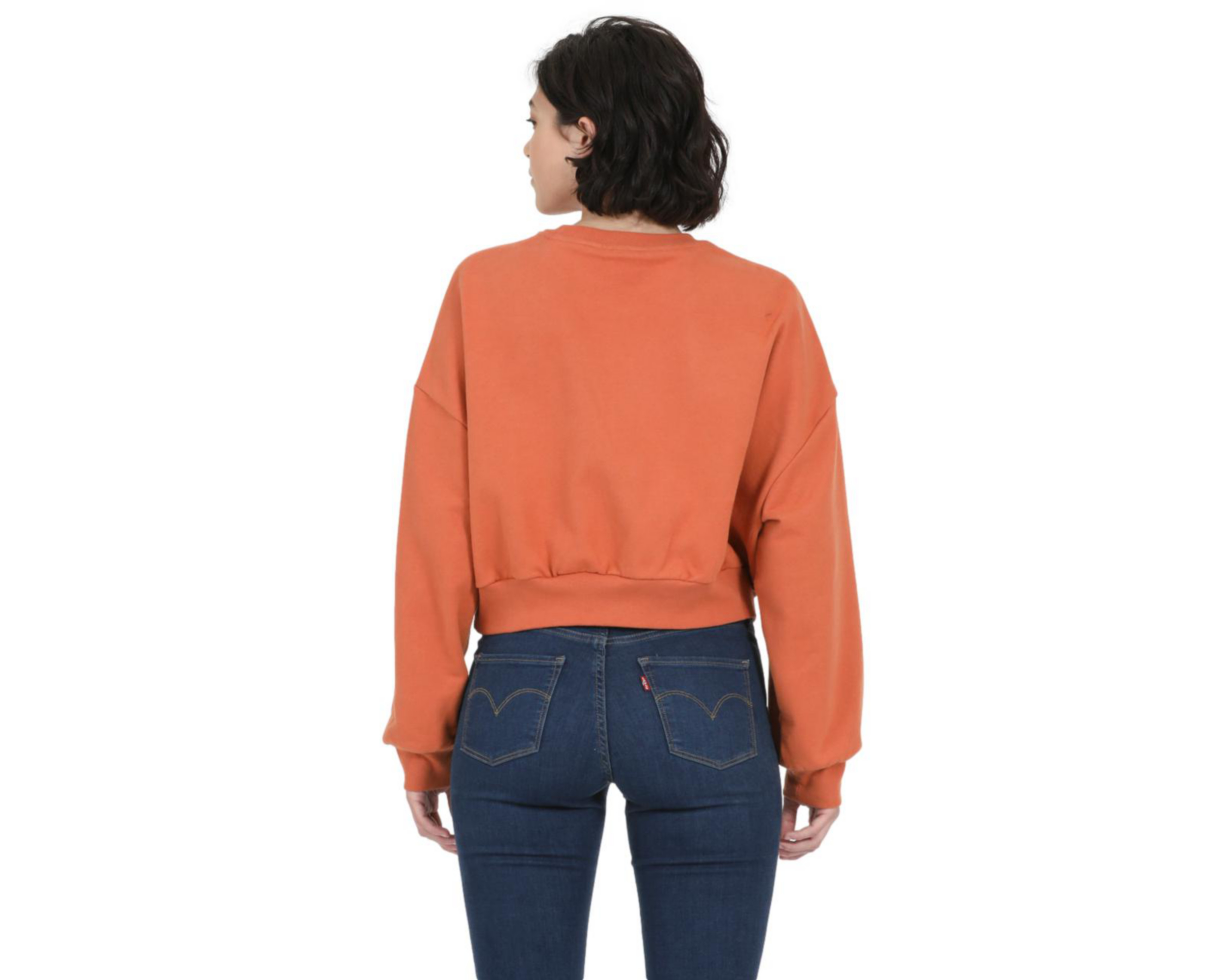 Foto 4 pulgar | Sudadera de Algodón Anaranjada Levi's para Mujer